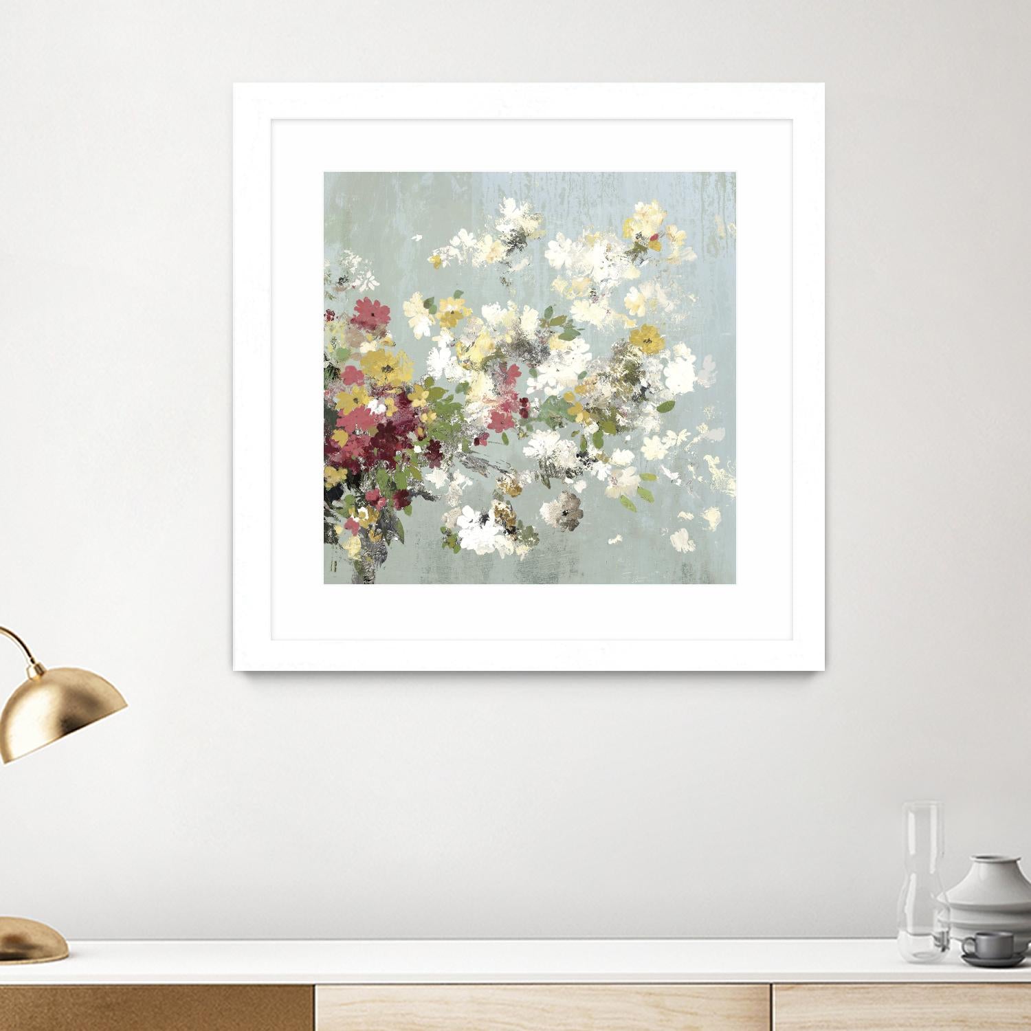 Abstract Bouquet II by Allison Pearce on GIANT ART - white floral