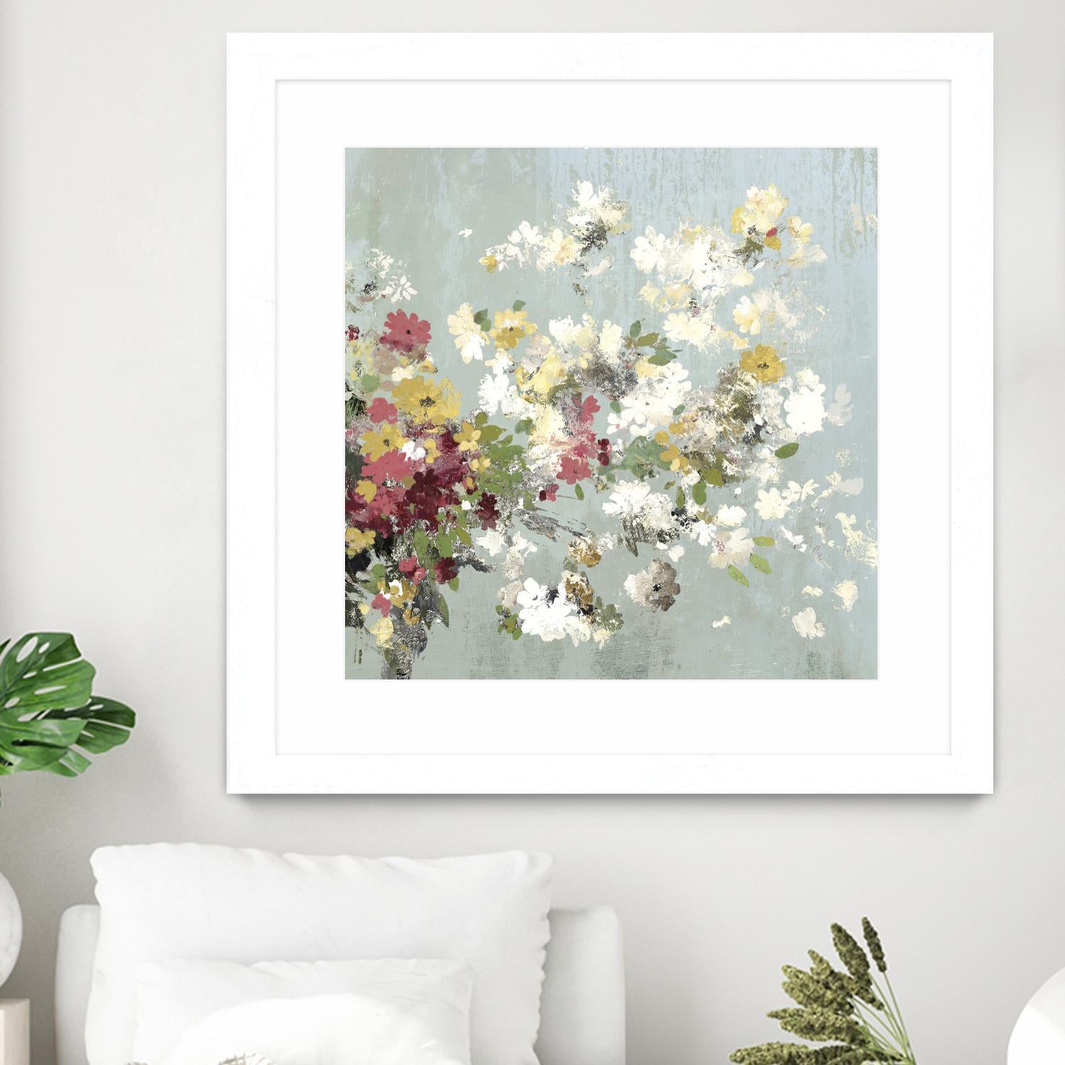 Abstract Bouquet II by Allison Pearce on GIANT ART - white floral