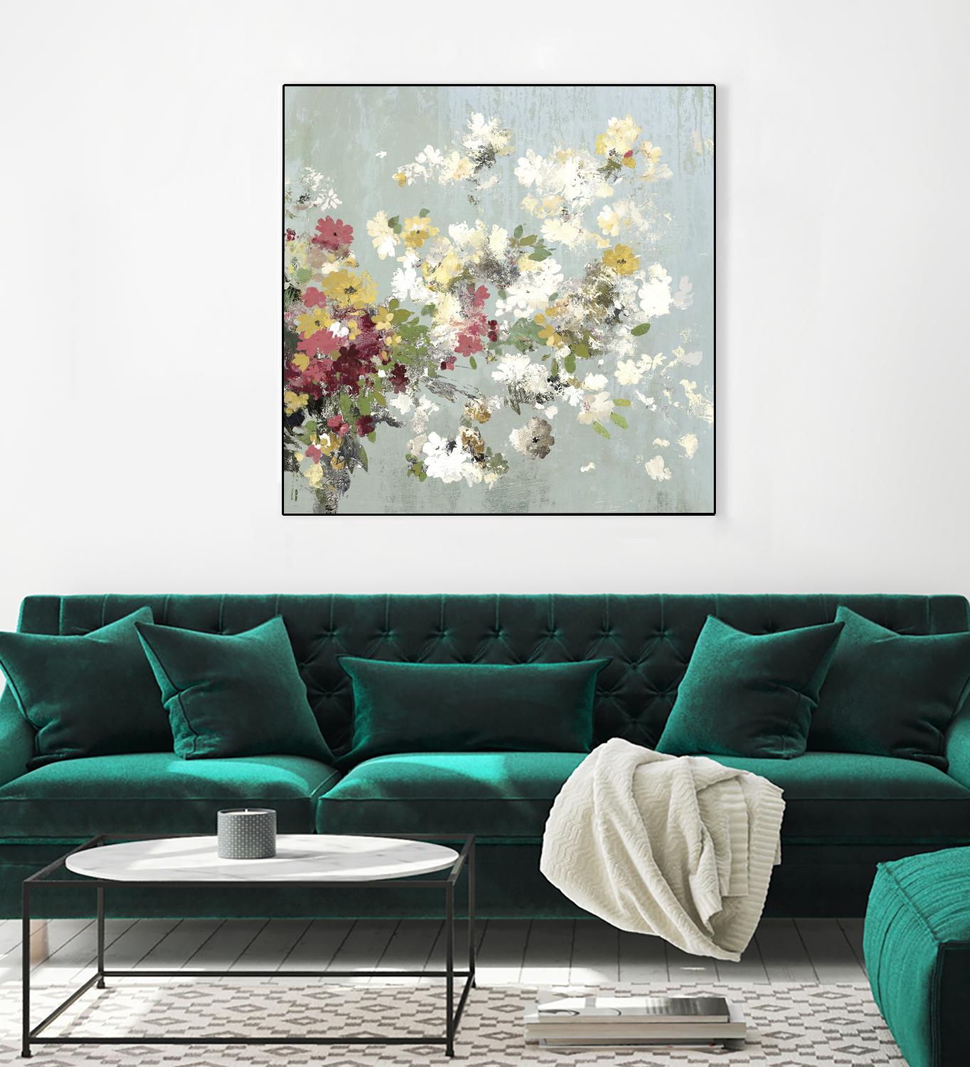 Abstract Bouquet II by Allison Pearce on GIANT ART - white floral