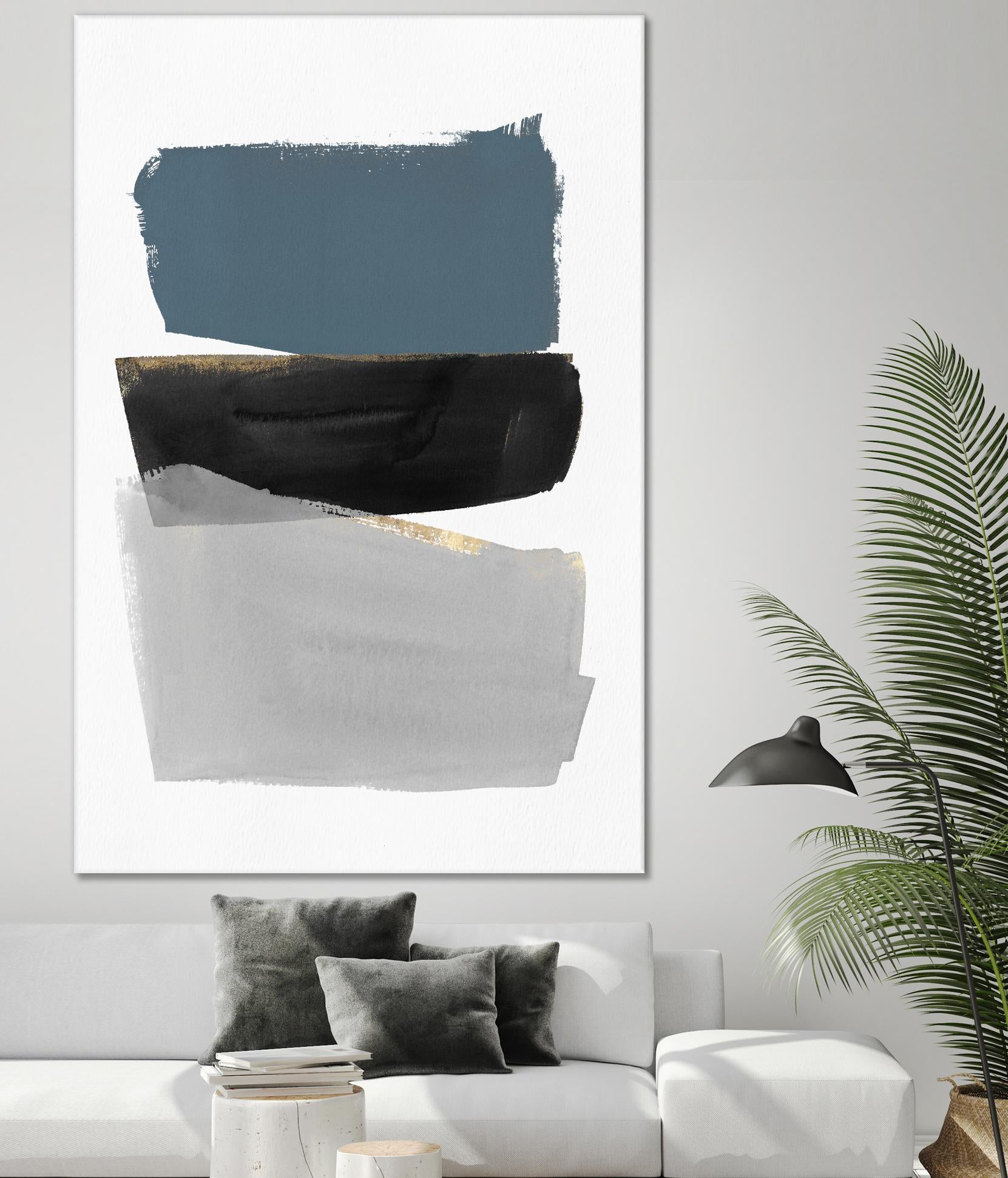 Stacked Blocks by PI Studio on GIANT ART - gold shapes rothko