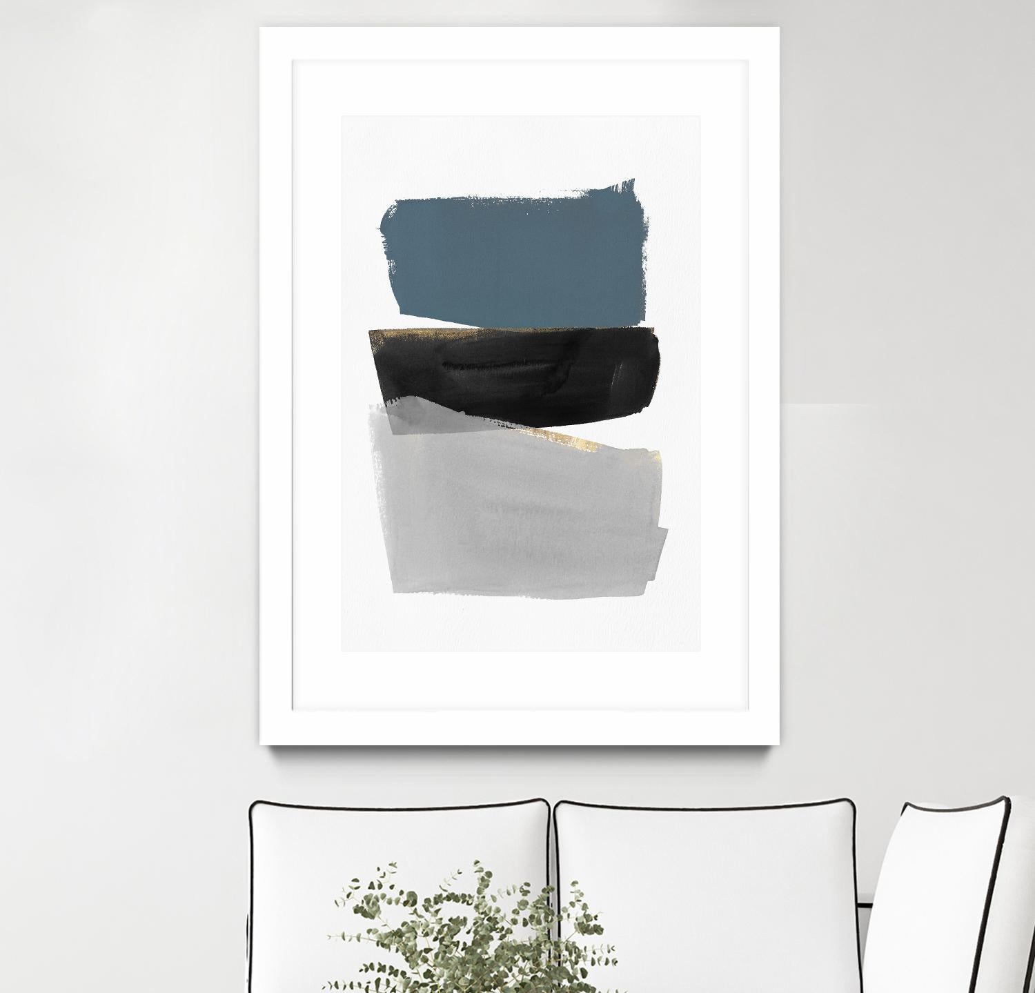 Stacked Blocks by PI Studio on GIANT ART - gold shapes rothko