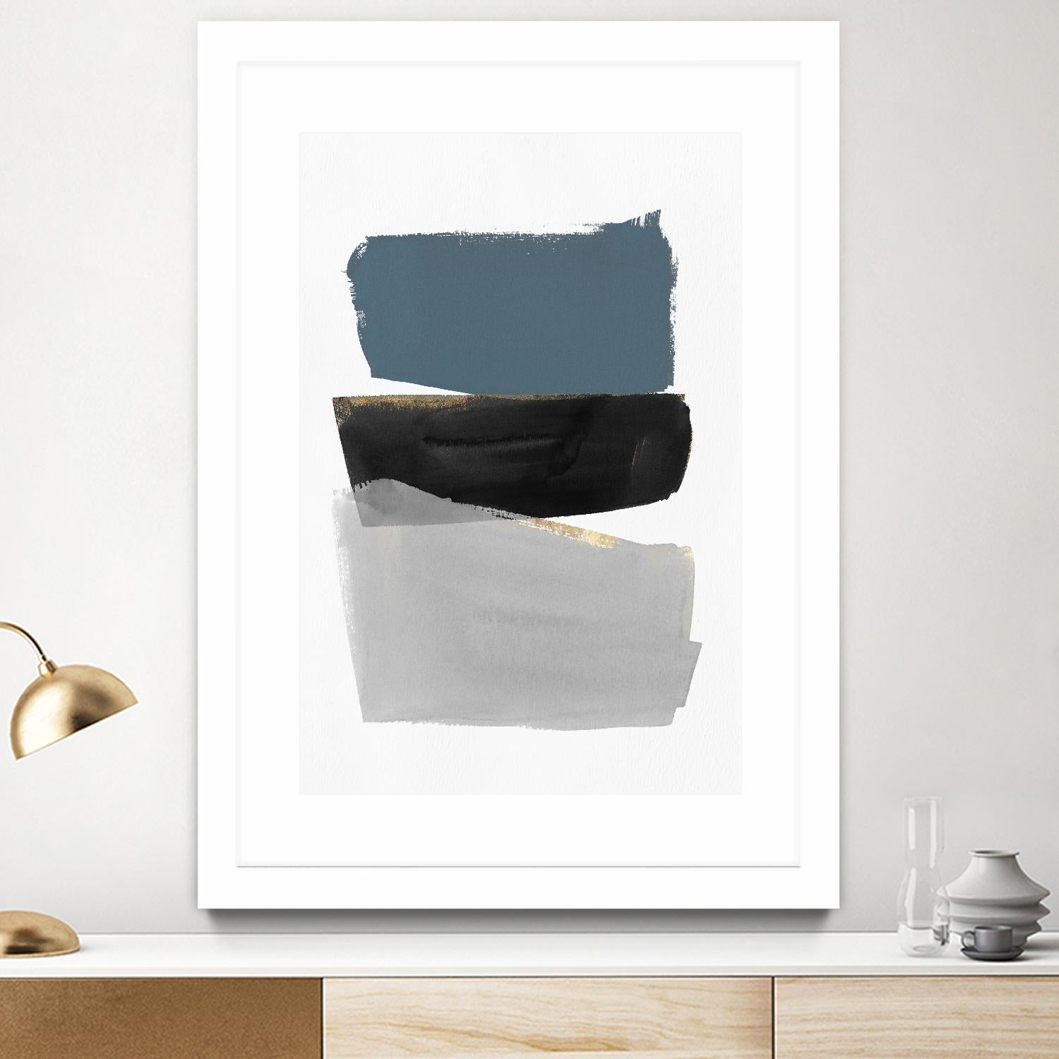 Stacked Blocks by PI Studio on GIANT ART - gold shapes rothko