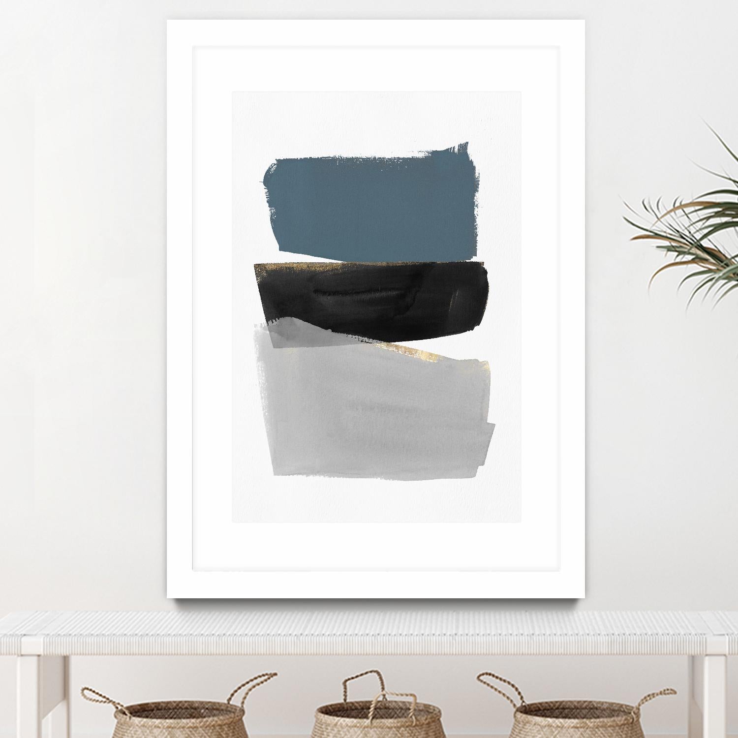 Stacked Blocks by PI Studio on GIANT ART - gold shapes rothko