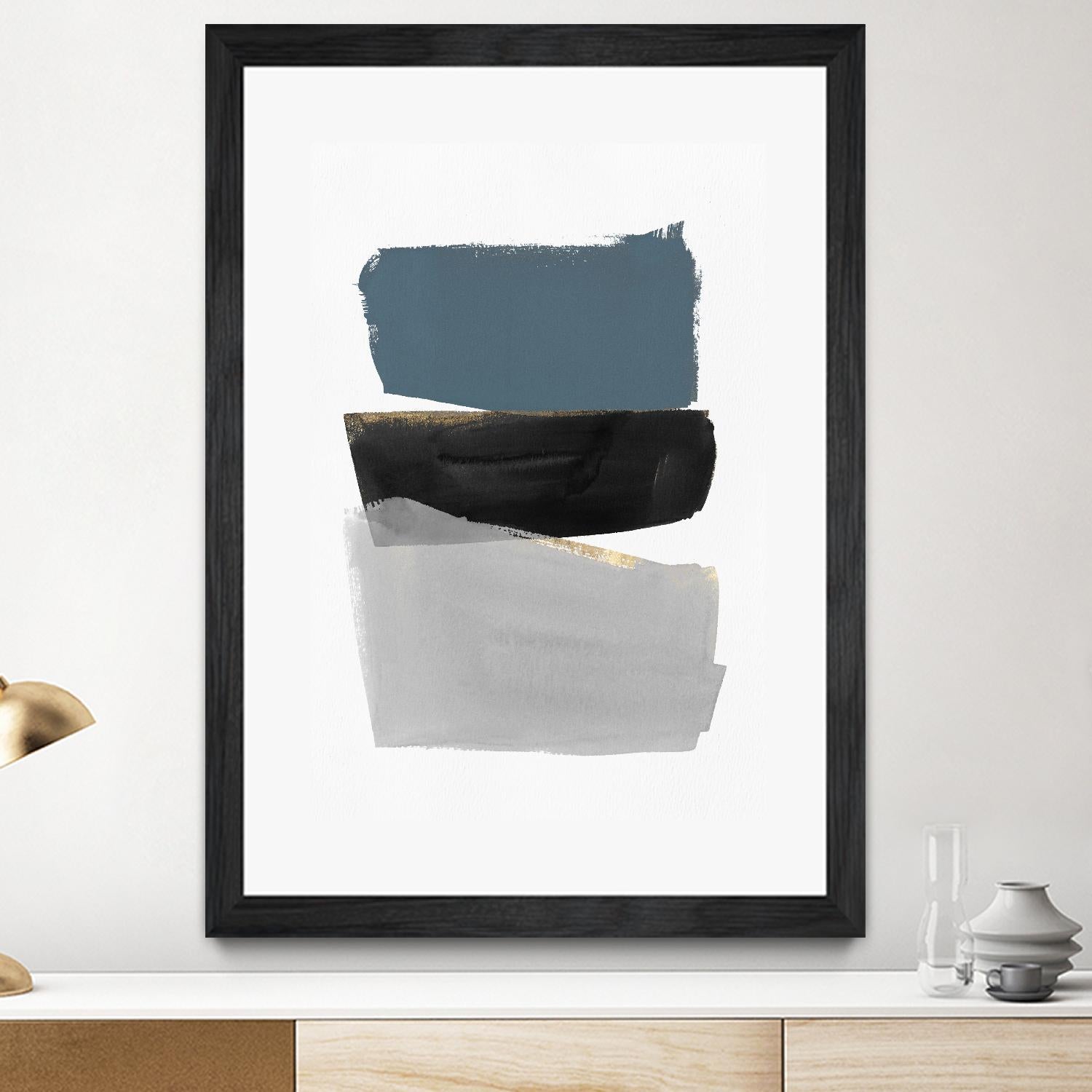 Stacked Blocks by PI Studio on GIANT ART - gold shapes rothko