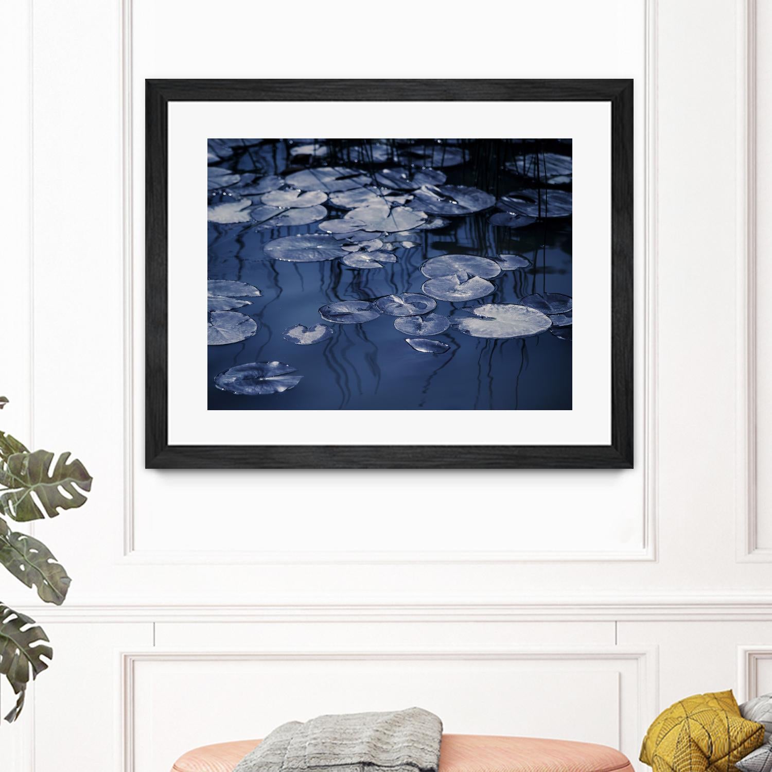 Lili Pond Blue VII by Marc Schacter on GIANT ART - grey photo art
