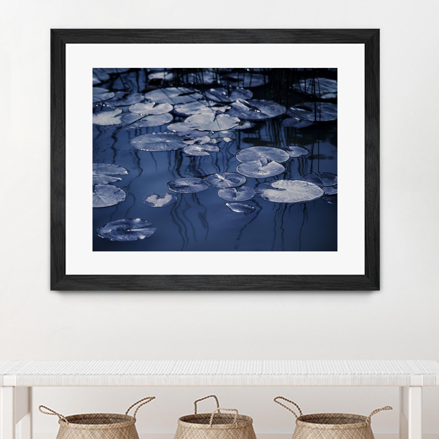 Lili Pond Blue VII by Marc Schacter on GIANT ART - grey photo art