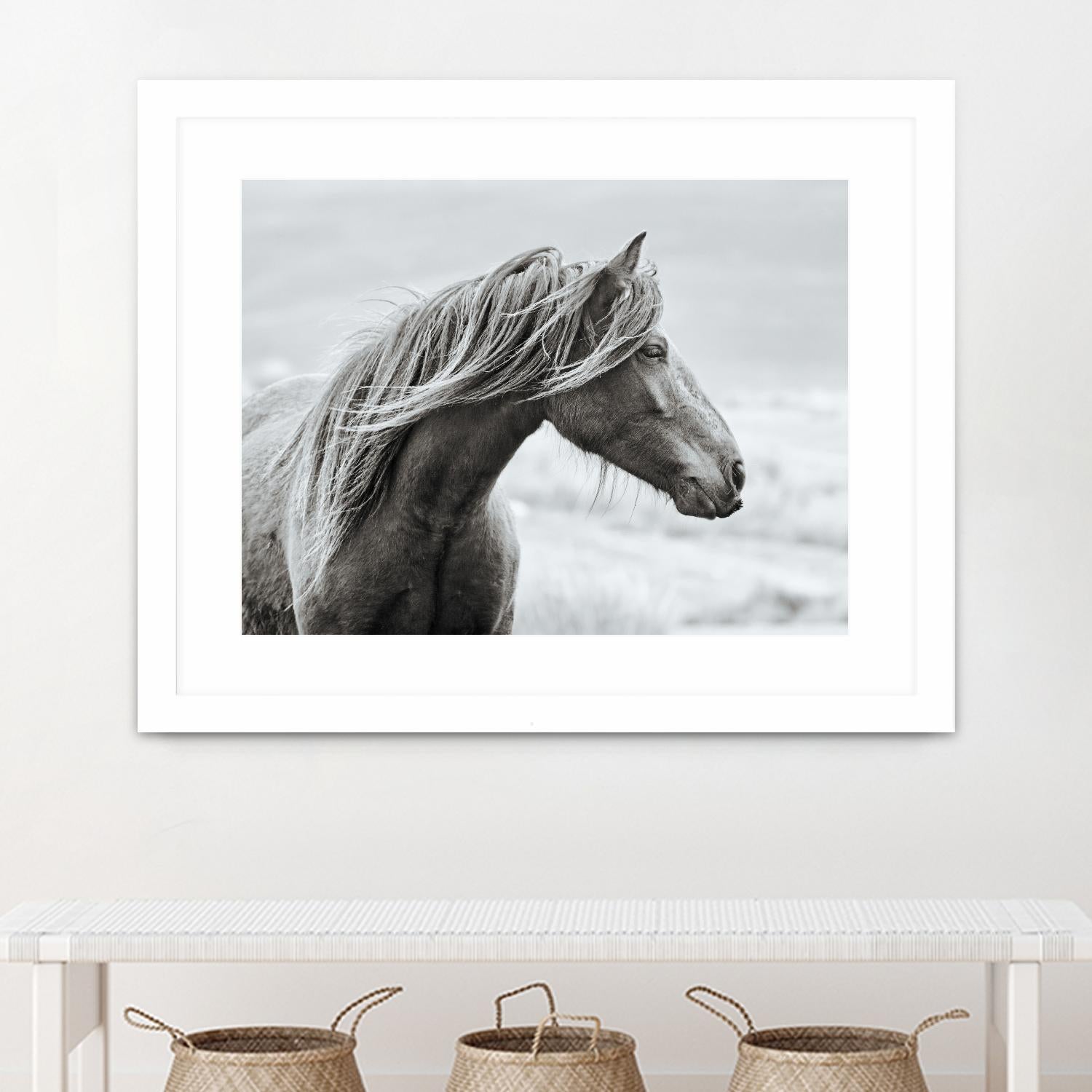 The Fell by Esther Marie on GIANT ART - white animals horse