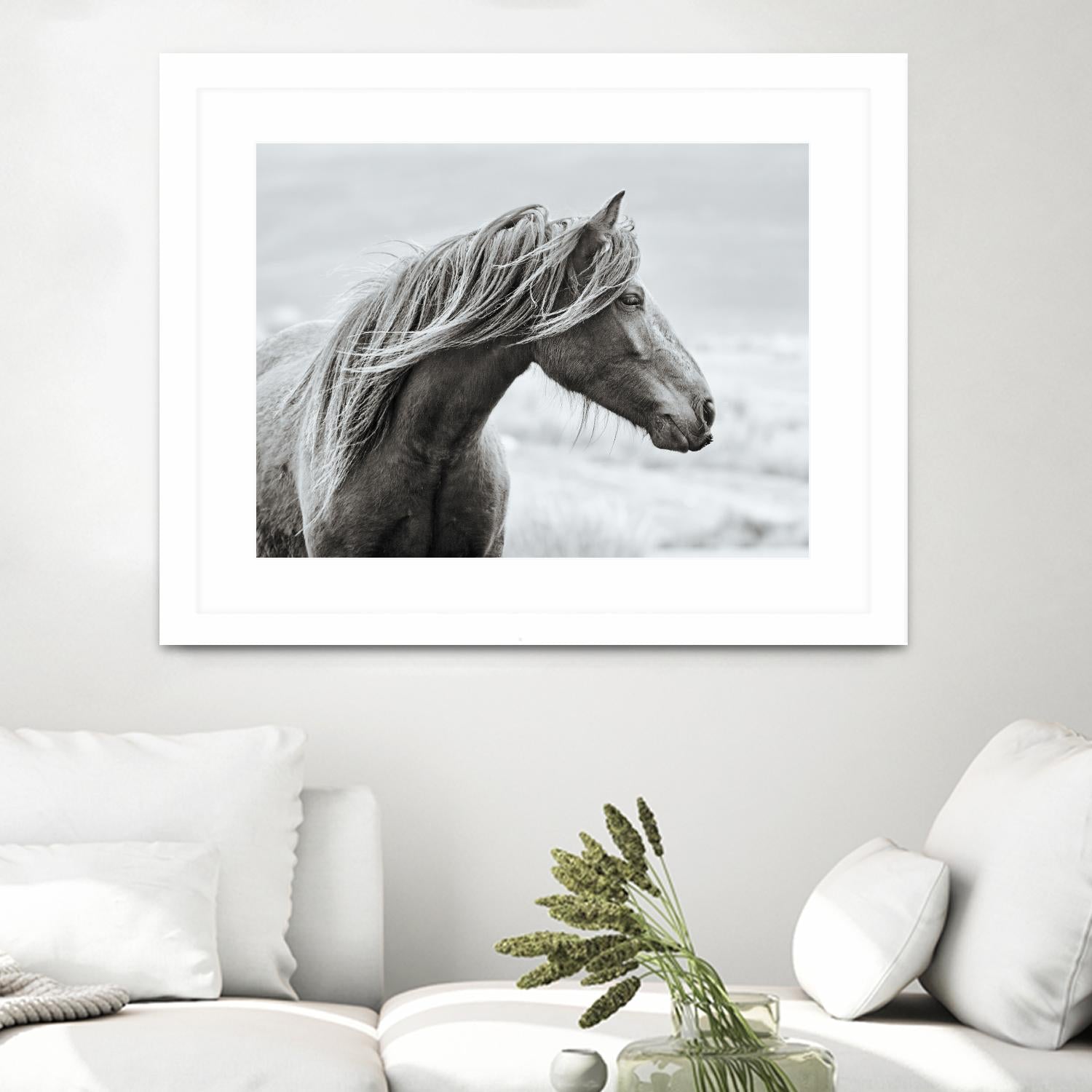 The Fell by Esther Marie on GIANT ART - white animals horse