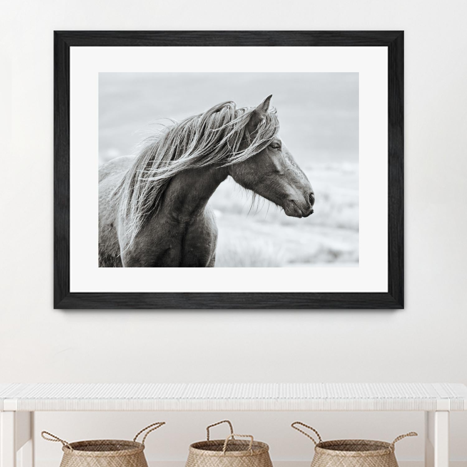 The Fell by Esther Marie on GIANT ART - white animals horse