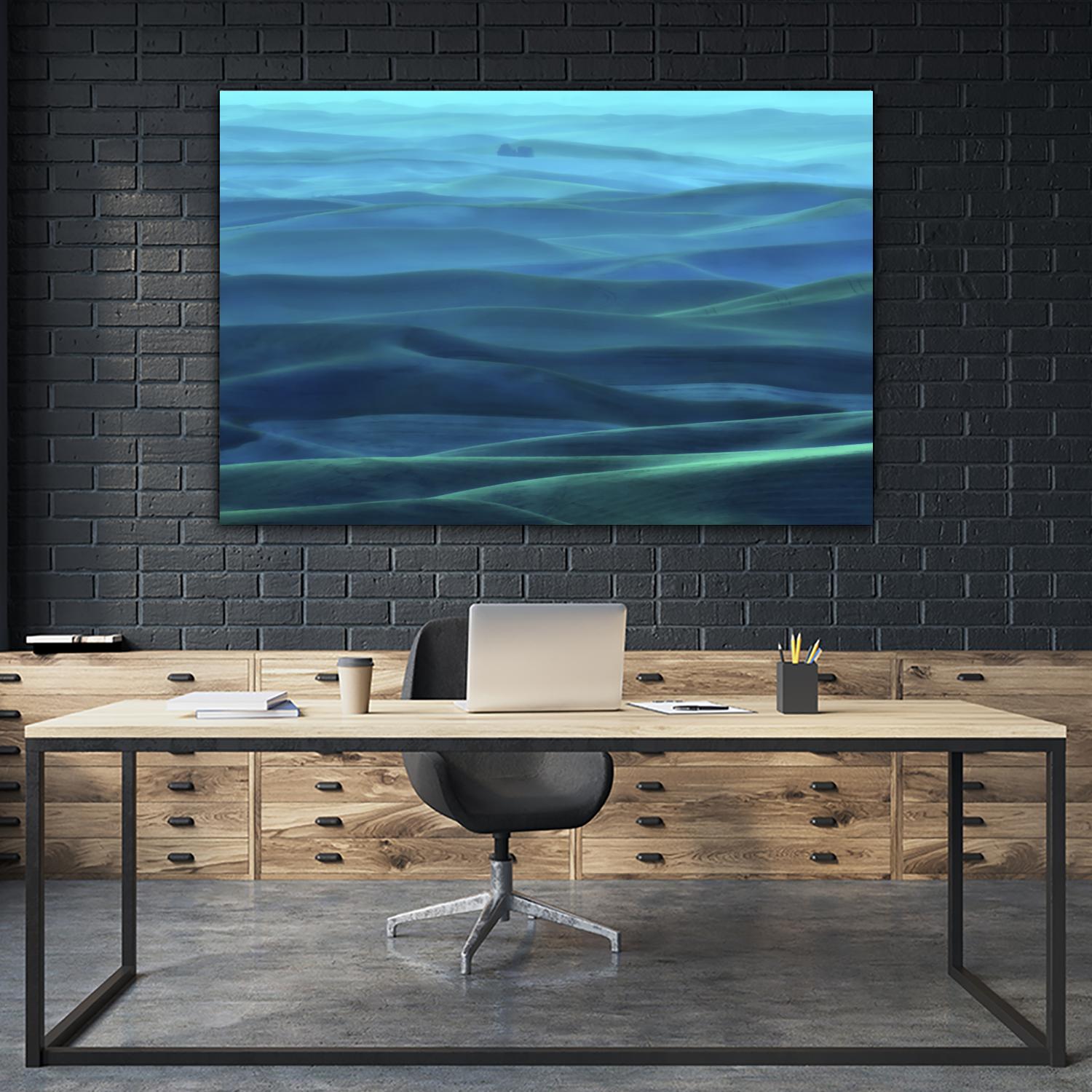 Evening Rhapsody by Don Schwartz on GIANT ART - blue photo art