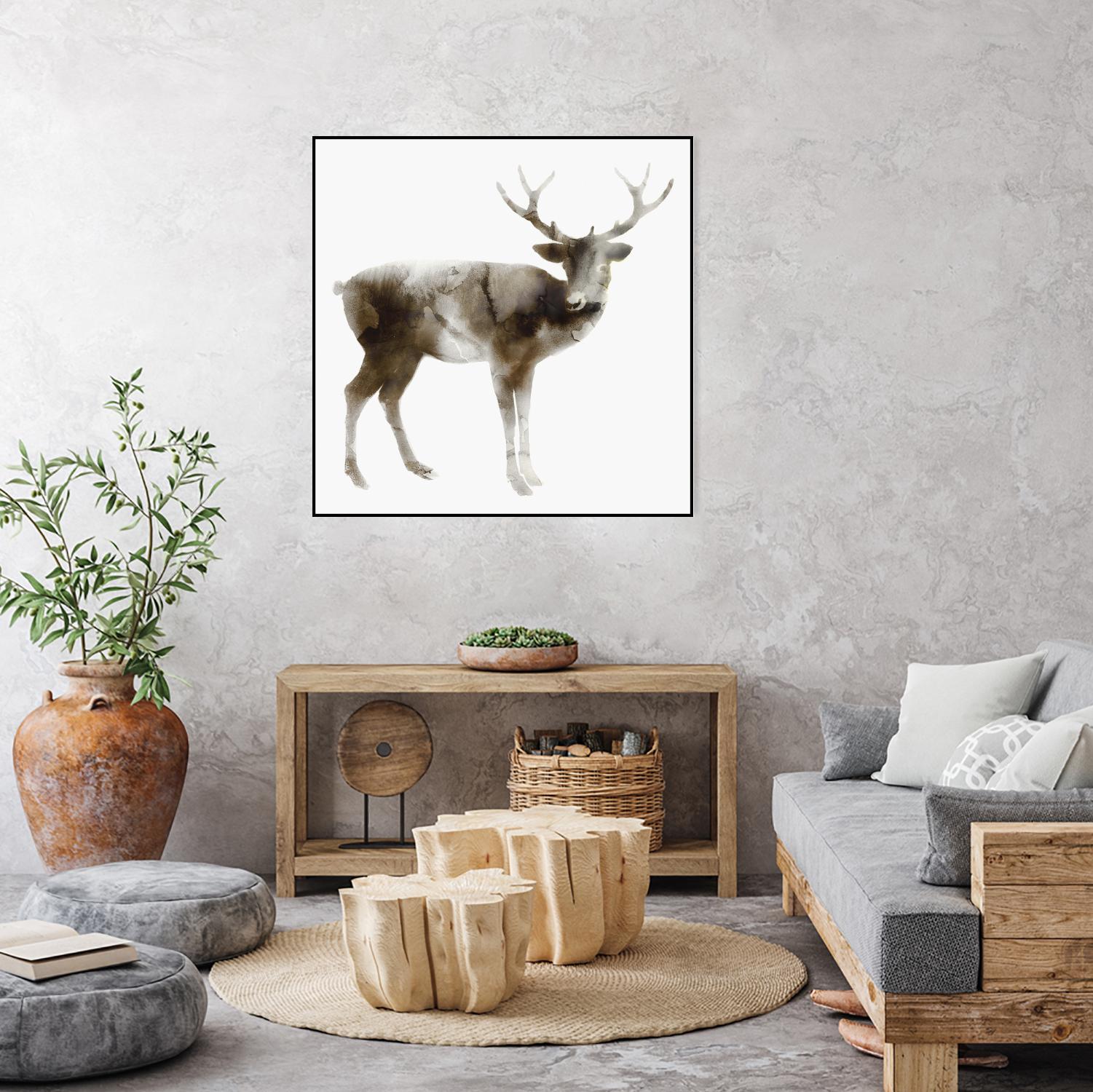 Stag by Edward Selkirk on GIANT ART - brown animals