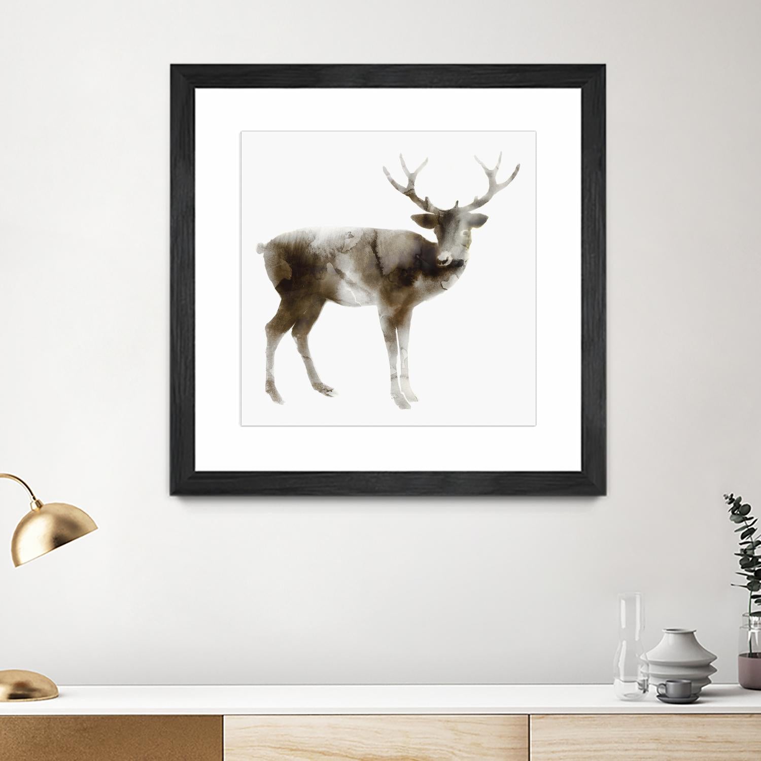 Stag by Edward Selkirk on GIANT ART - brown animals