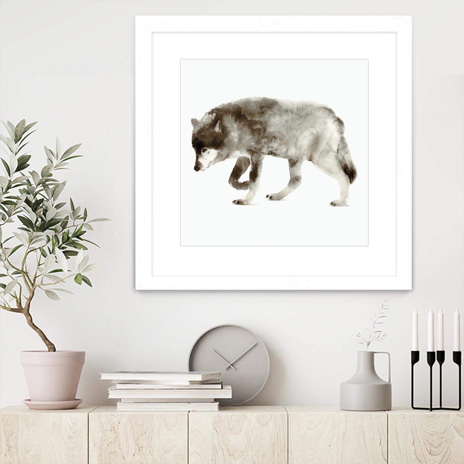 Wolf by Edward Selkirk on GIANT ART - brown animals