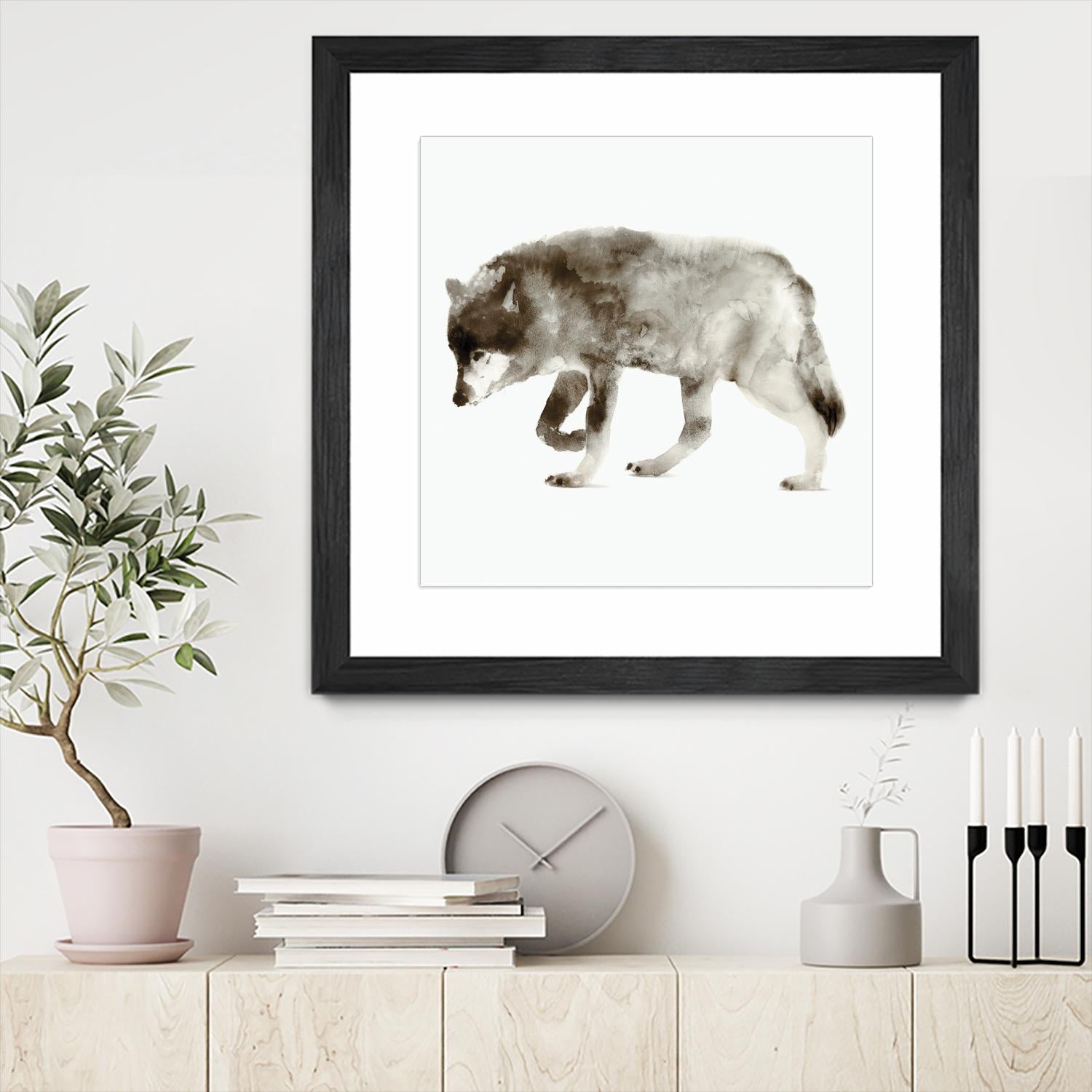 Wolf by Edward Selkirk on GIANT ART - brown animals