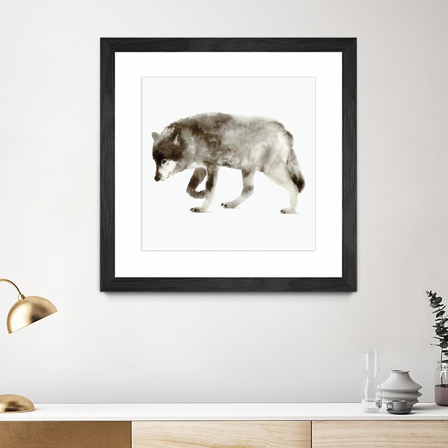 Wolf by Edward Selkirk on GIANT ART - brown animals