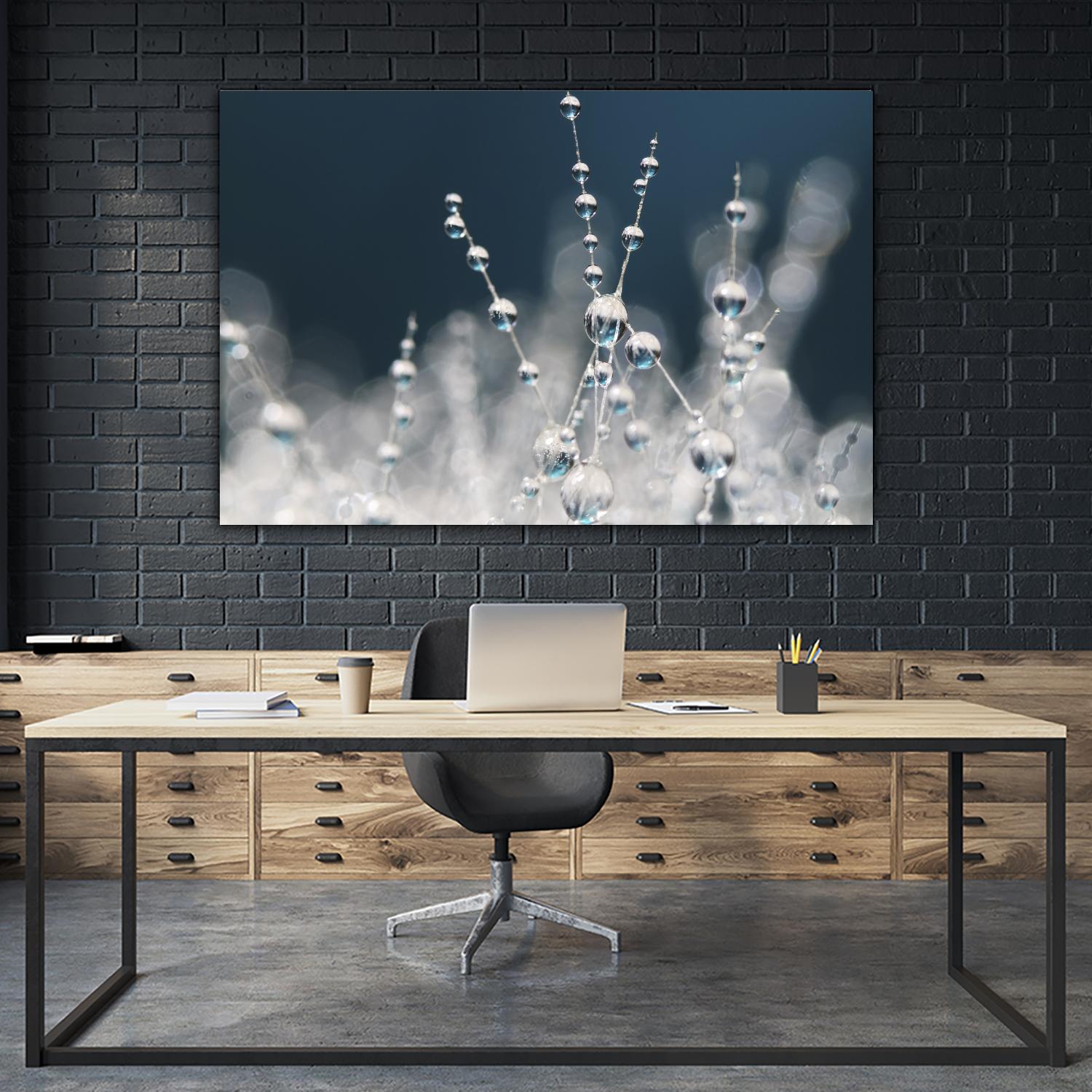 Snow white Ice blue by Sharon Johnstone on GIANT ART - white winter scenes