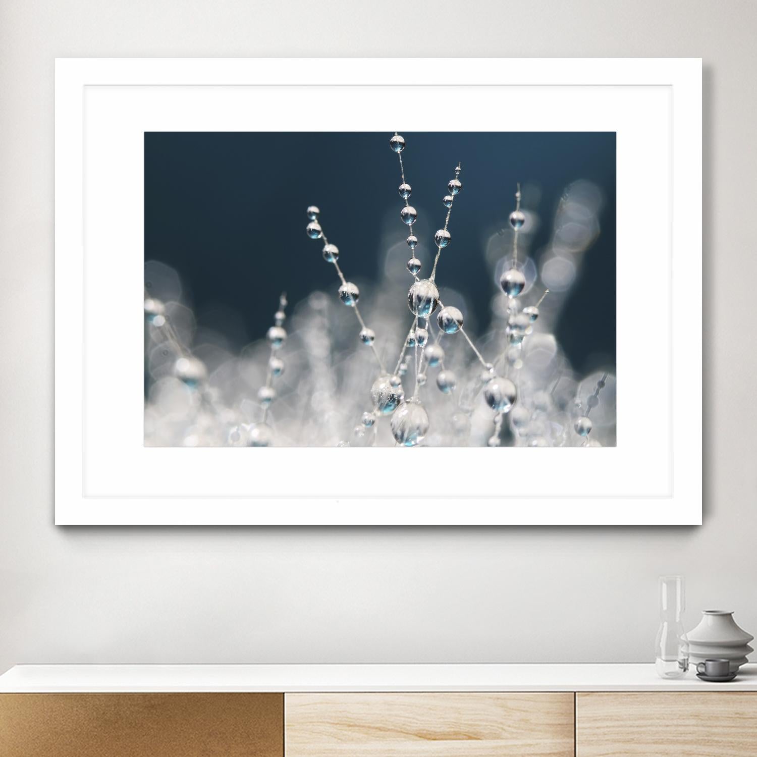 Snow white Ice blue by Sharon Johnstone on GIANT ART - white winter scenes