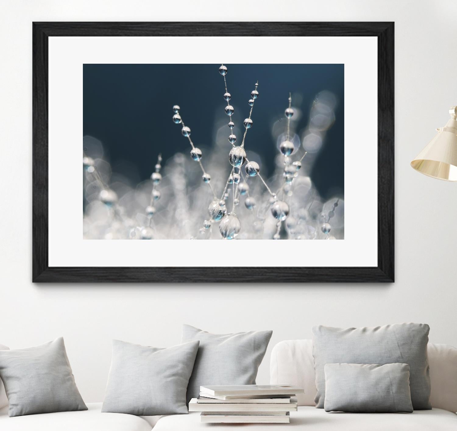 Snow white Ice blue by Sharon Johnstone on GIANT ART - white winter scenes