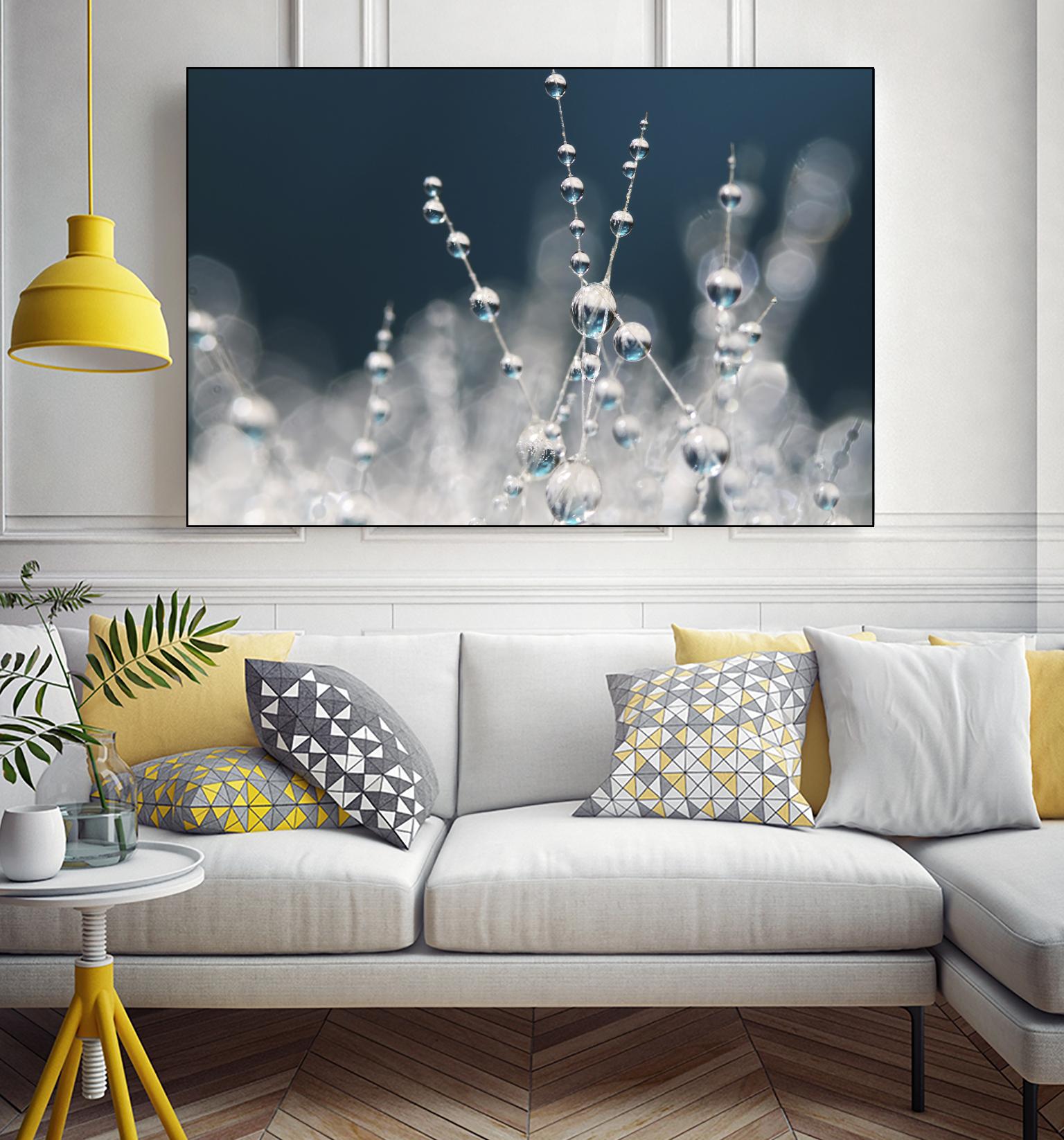 Snow white Ice blue by Sharon Johnstone on GIANT ART - white winter scenes