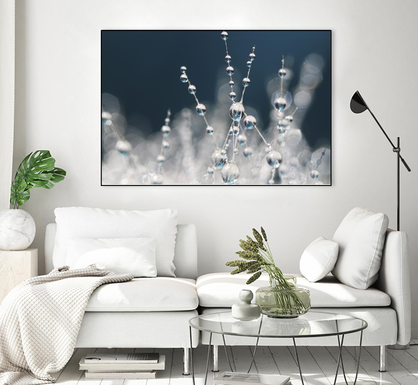 Snow white Ice blue by Sharon Johnstone on GIANT ART - white winter scenes