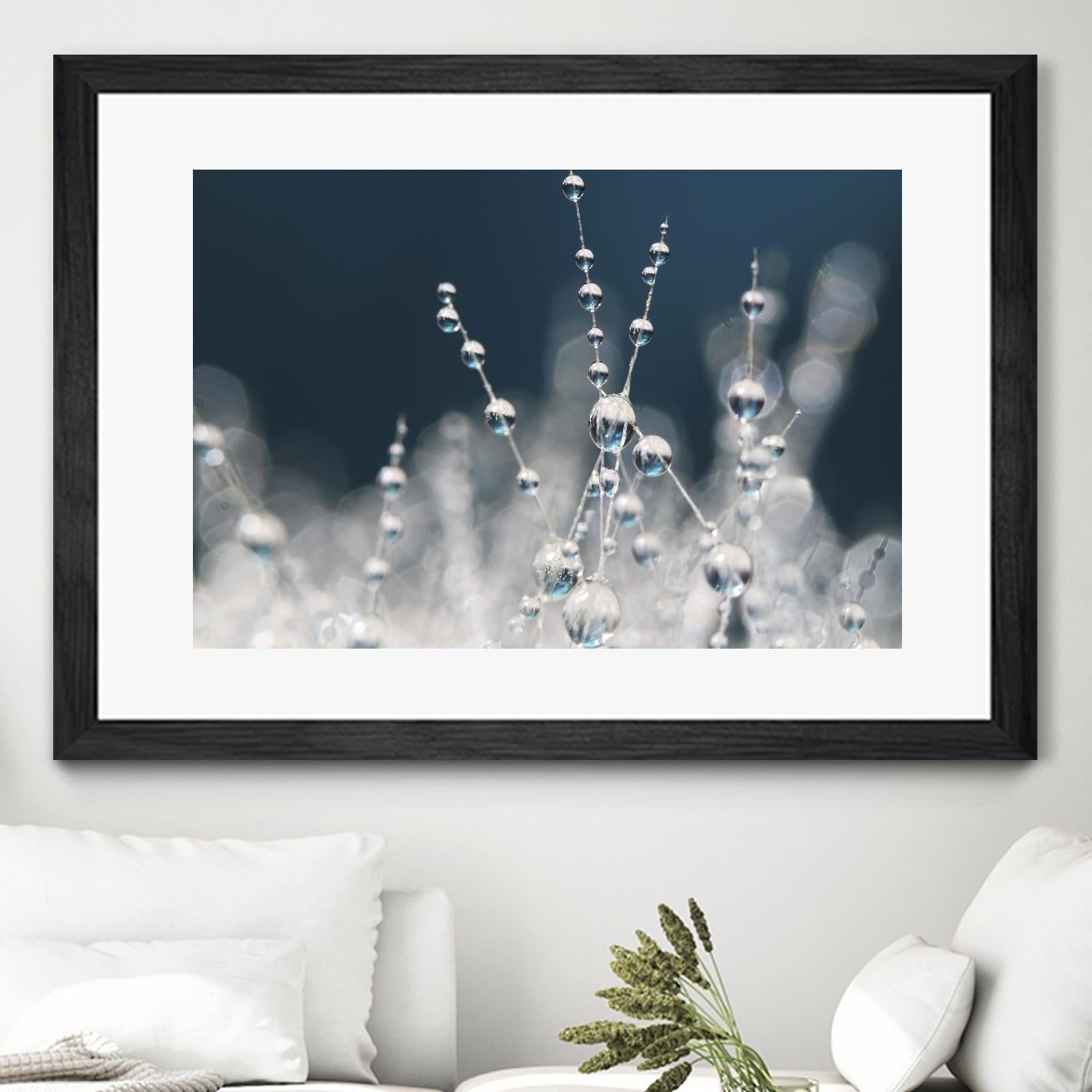 Snow white Ice blue by Sharon Johnstone on GIANT ART - white winter scenes