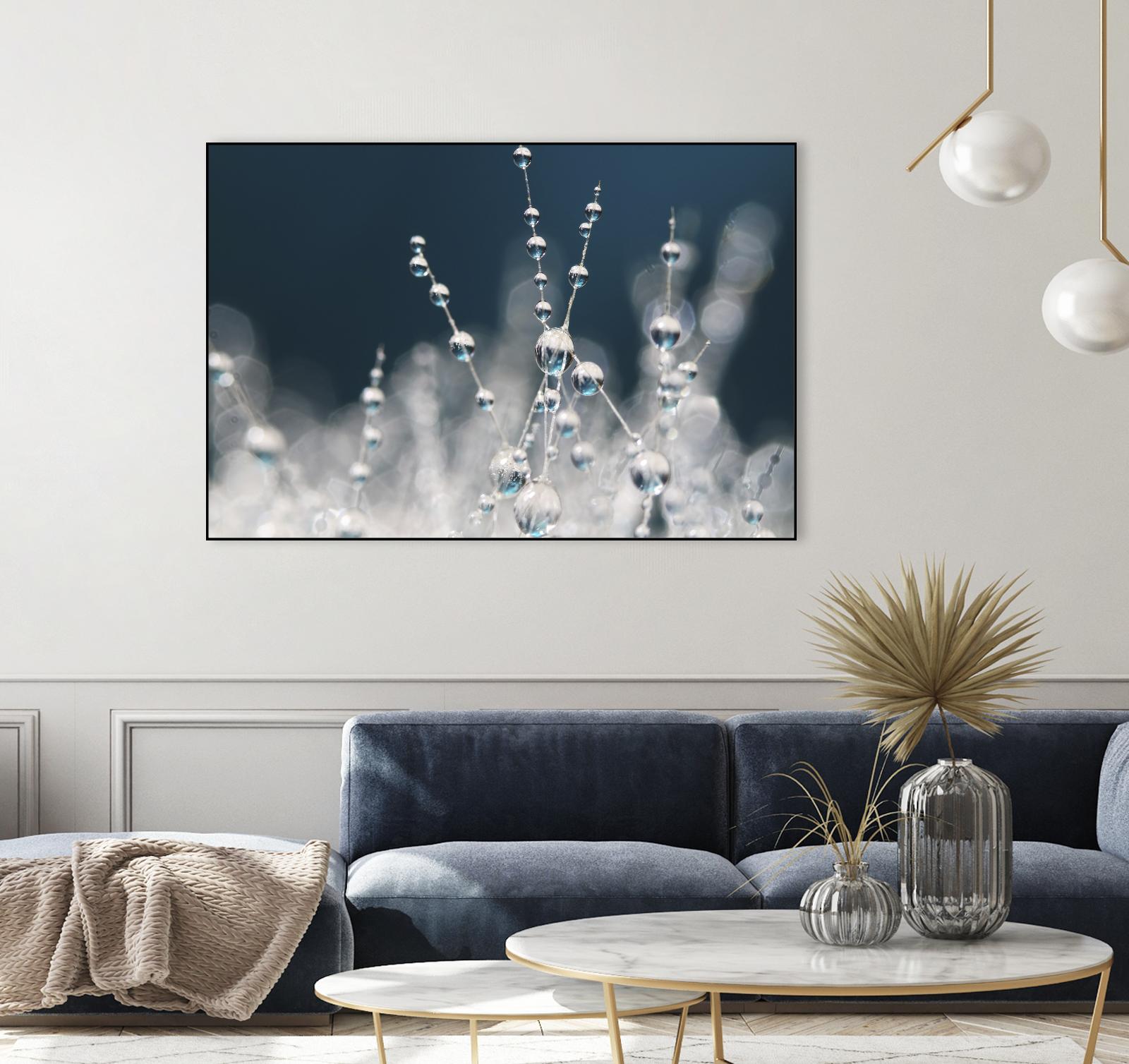 Snow white Ice blue by Sharon Johnstone on GIANT ART - white winter scenes