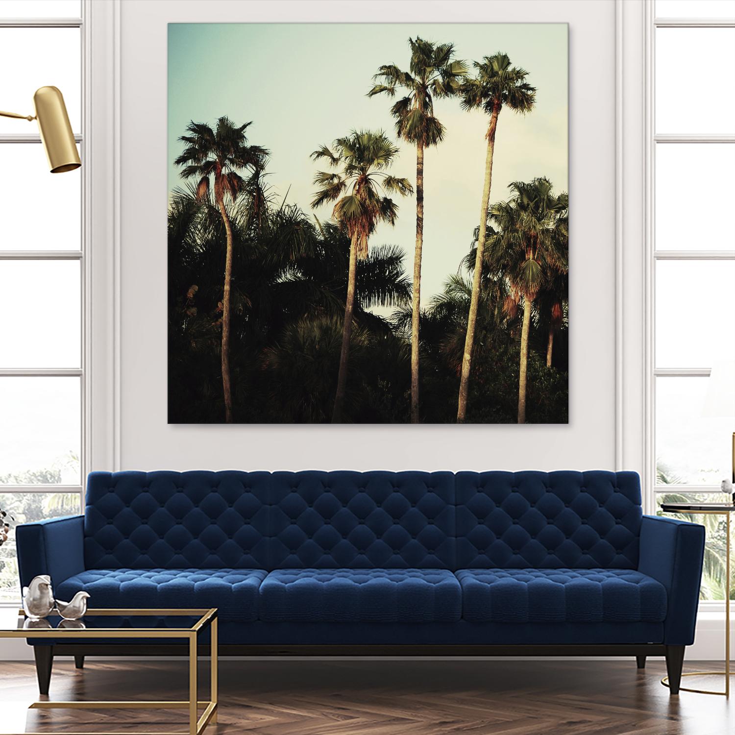 Beverly Hills I by Chelsea Victoria on GIANT ART - green botanical palm tree
