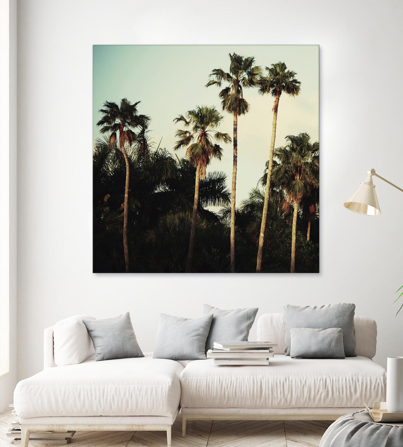 Beverly Hills I by Chelsea Victoria on GIANT ART - green botanical palm tree