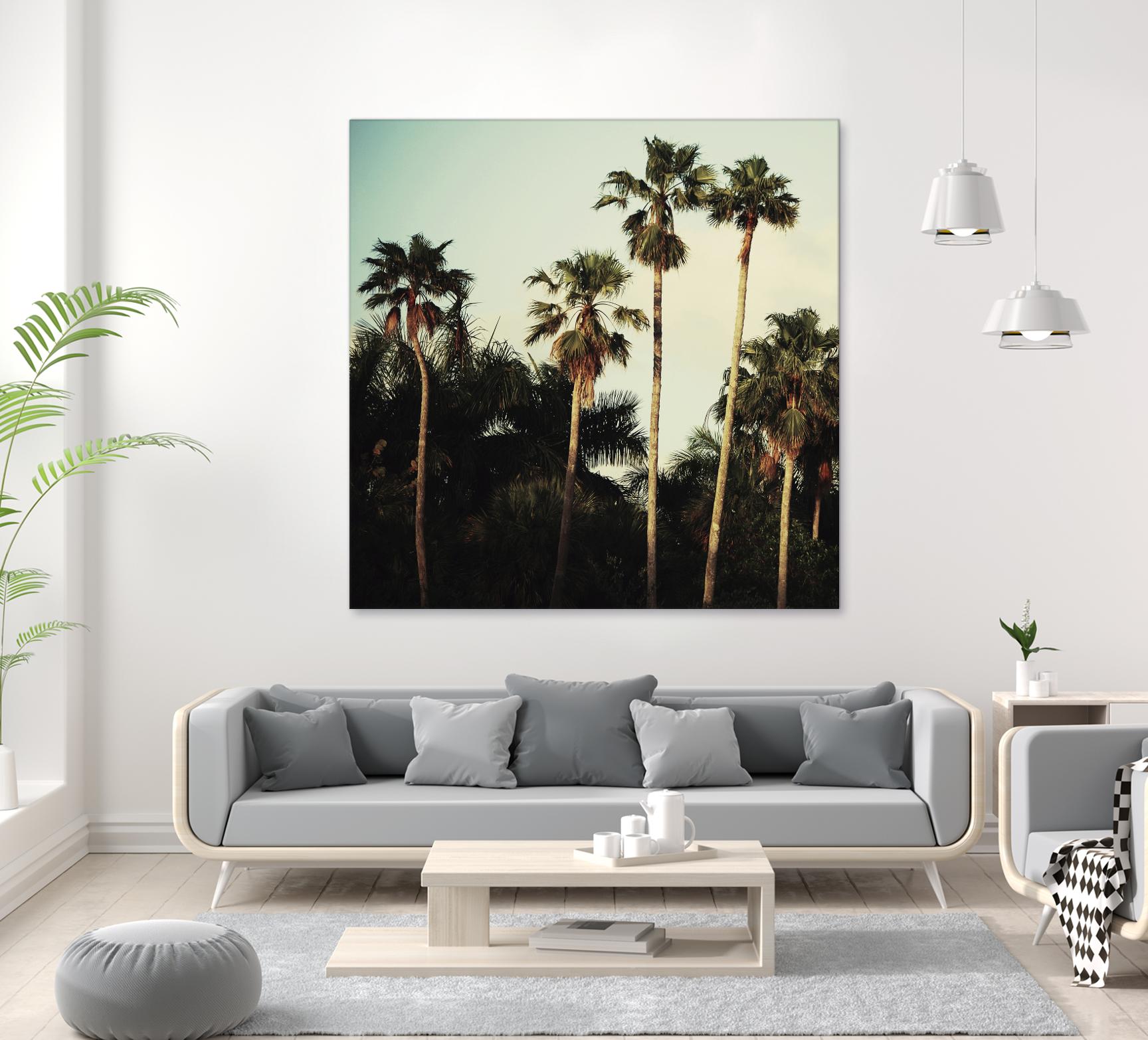 Beverly Hills I by Chelsea Victoria on GIANT ART - green botanical palm tree