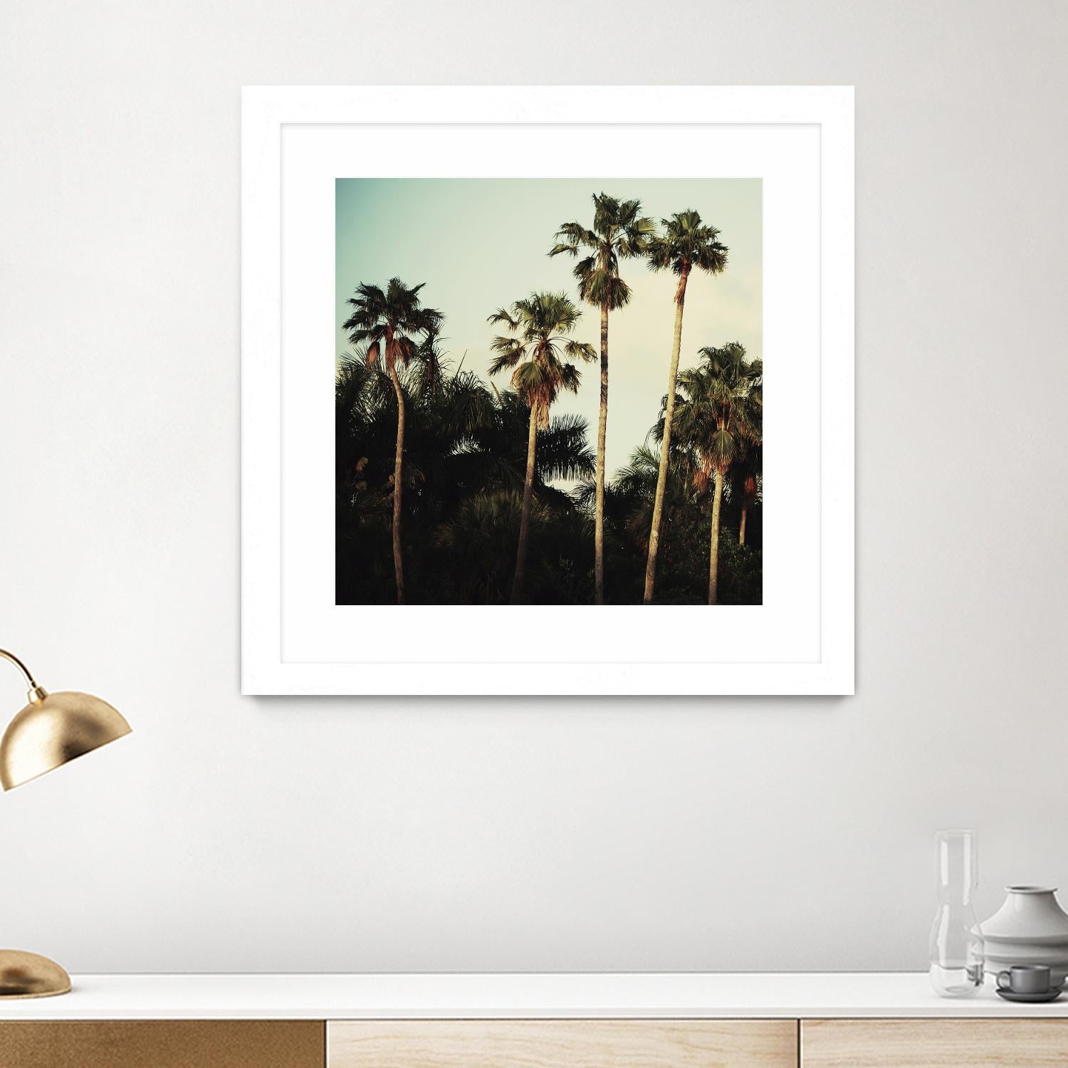 Beverly Hills I by Chelsea Victoria on GIANT ART - green botanical palm tree