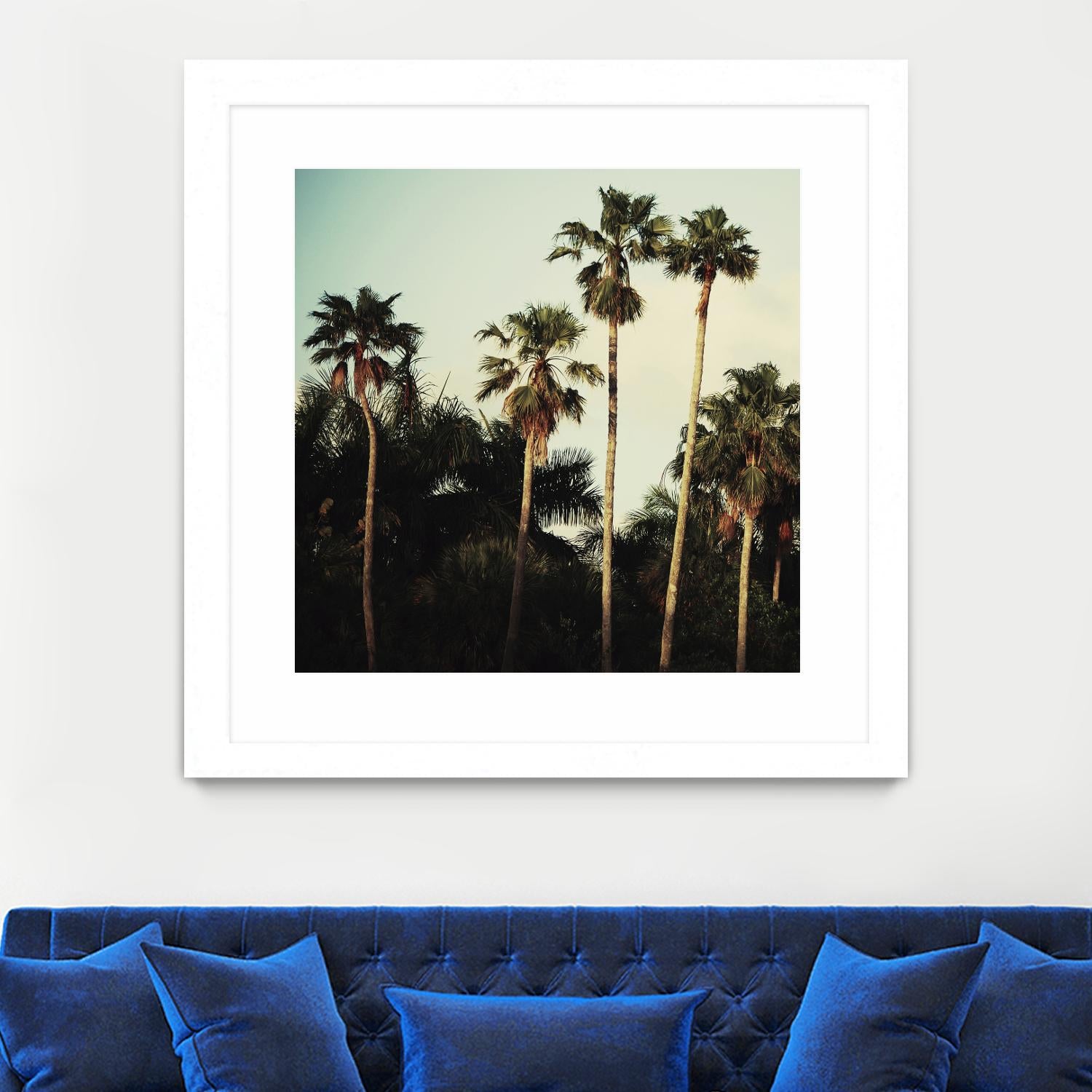 Beverly Hills I by Chelsea Victoria on GIANT ART - green botanical palm tree