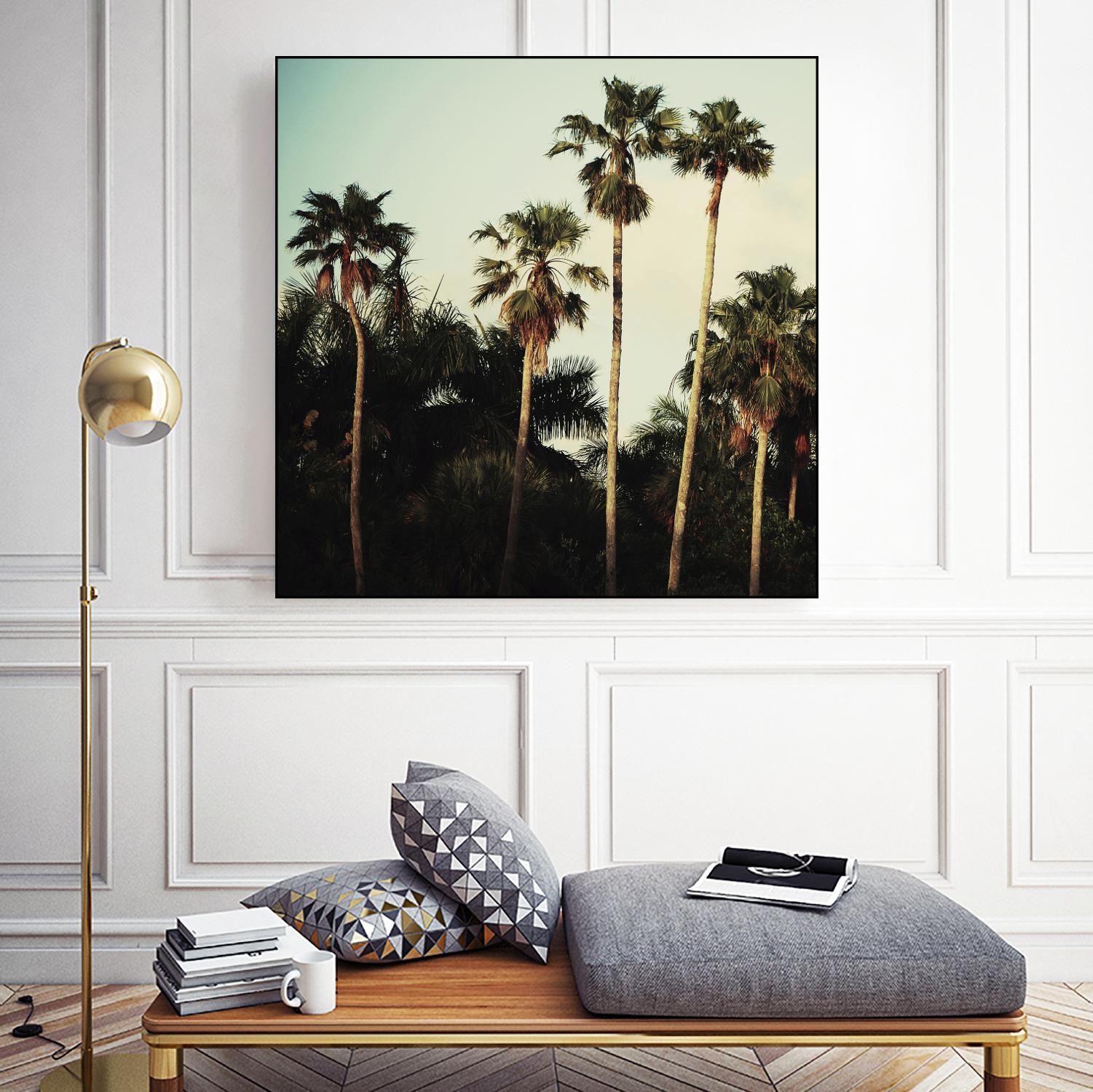 Beverly Hills I by Chelsea Victoria on GIANT ART - green botanical palm tree