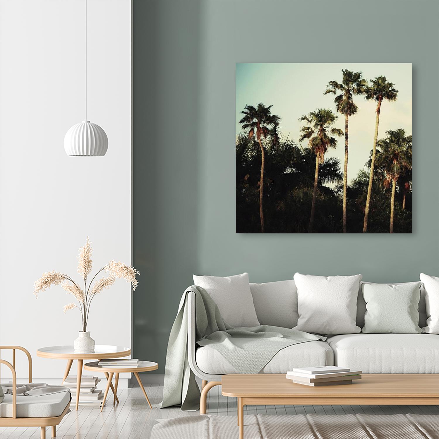 Beverly Hills I by Chelsea Victoria on GIANT ART - green botanical palm tree