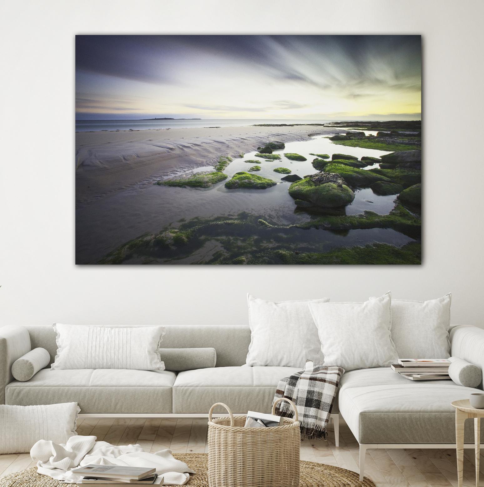 Cooper - Dawn over Seahouses Beach by 1X on GIANT ART - grey photo art