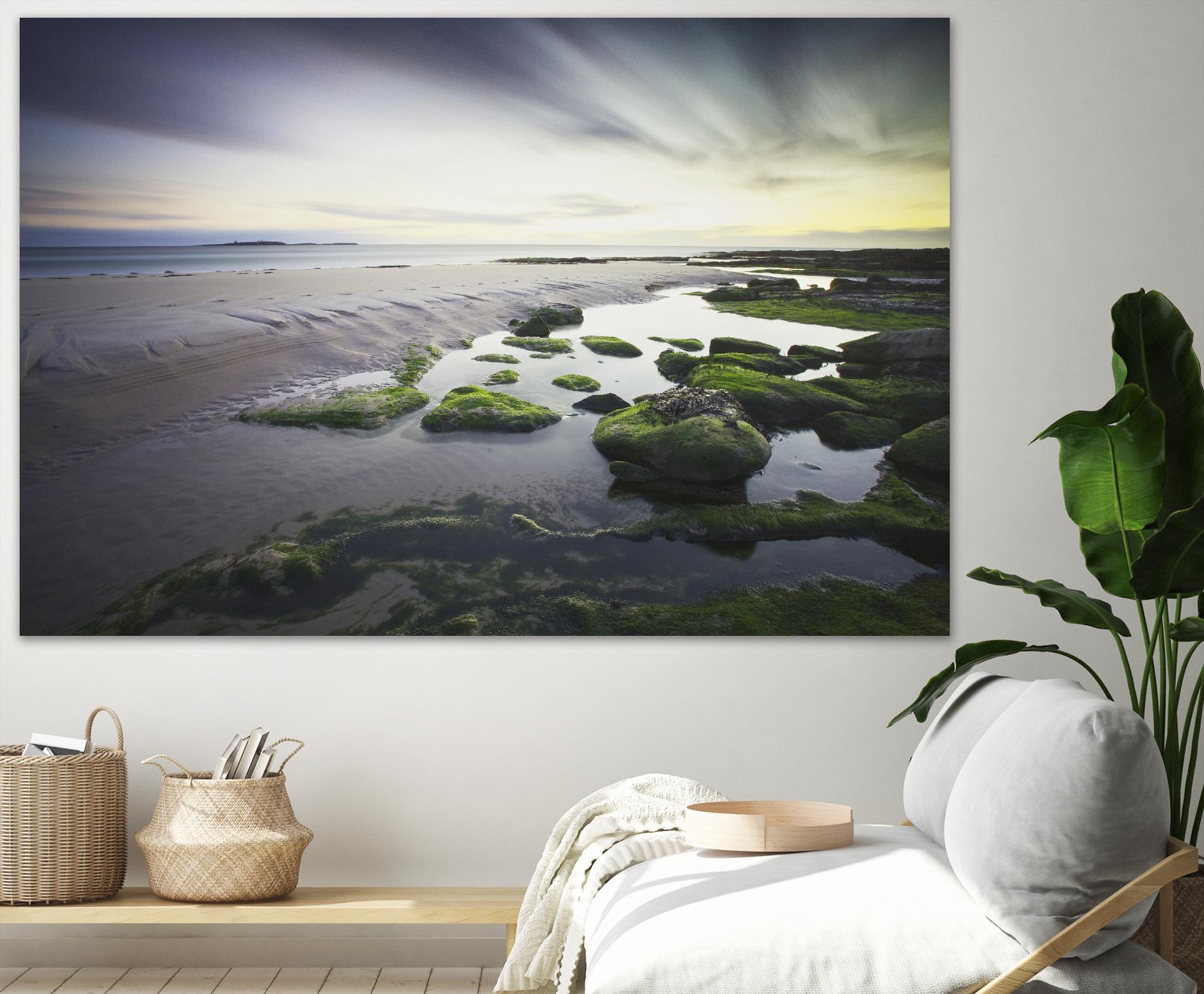 Cooper - Dawn over Seahouses Beach by 1X on GIANT ART - grey photo art