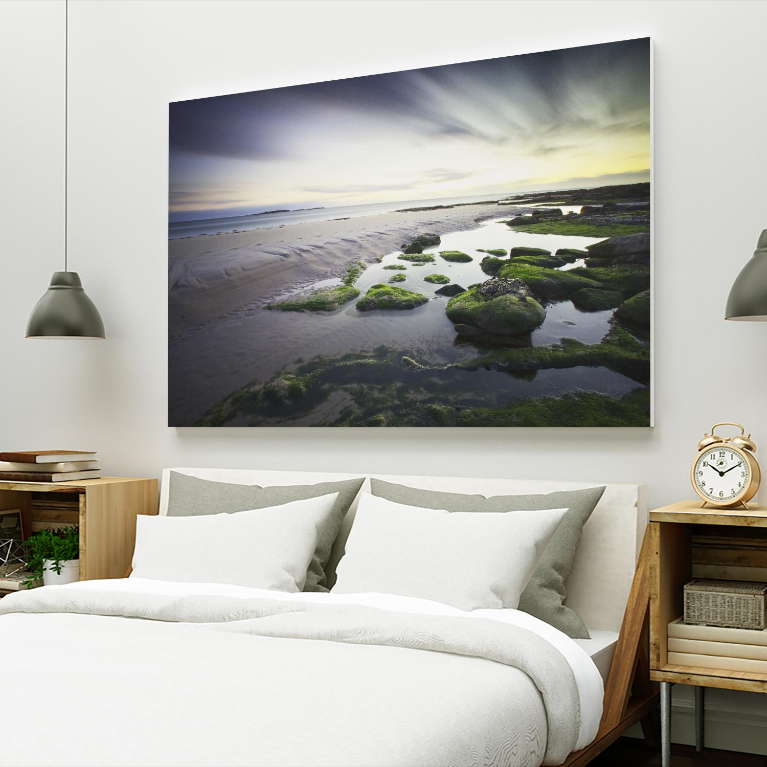 Cooper - Dawn over Seahouses Beach by 1X on GIANT ART - grey photo art