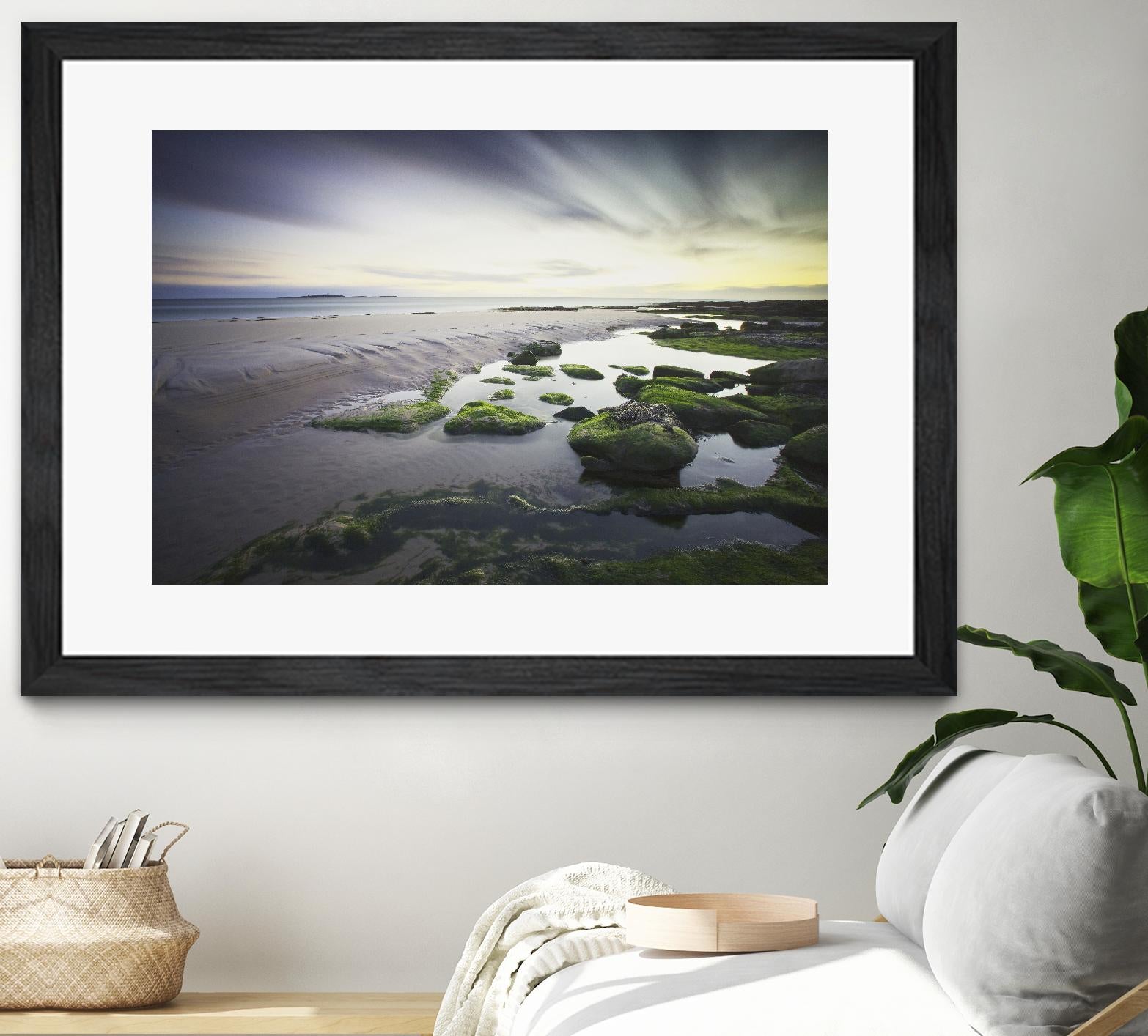 Cooper - Dawn over Seahouses Beach by 1X on GIANT ART - grey photo art