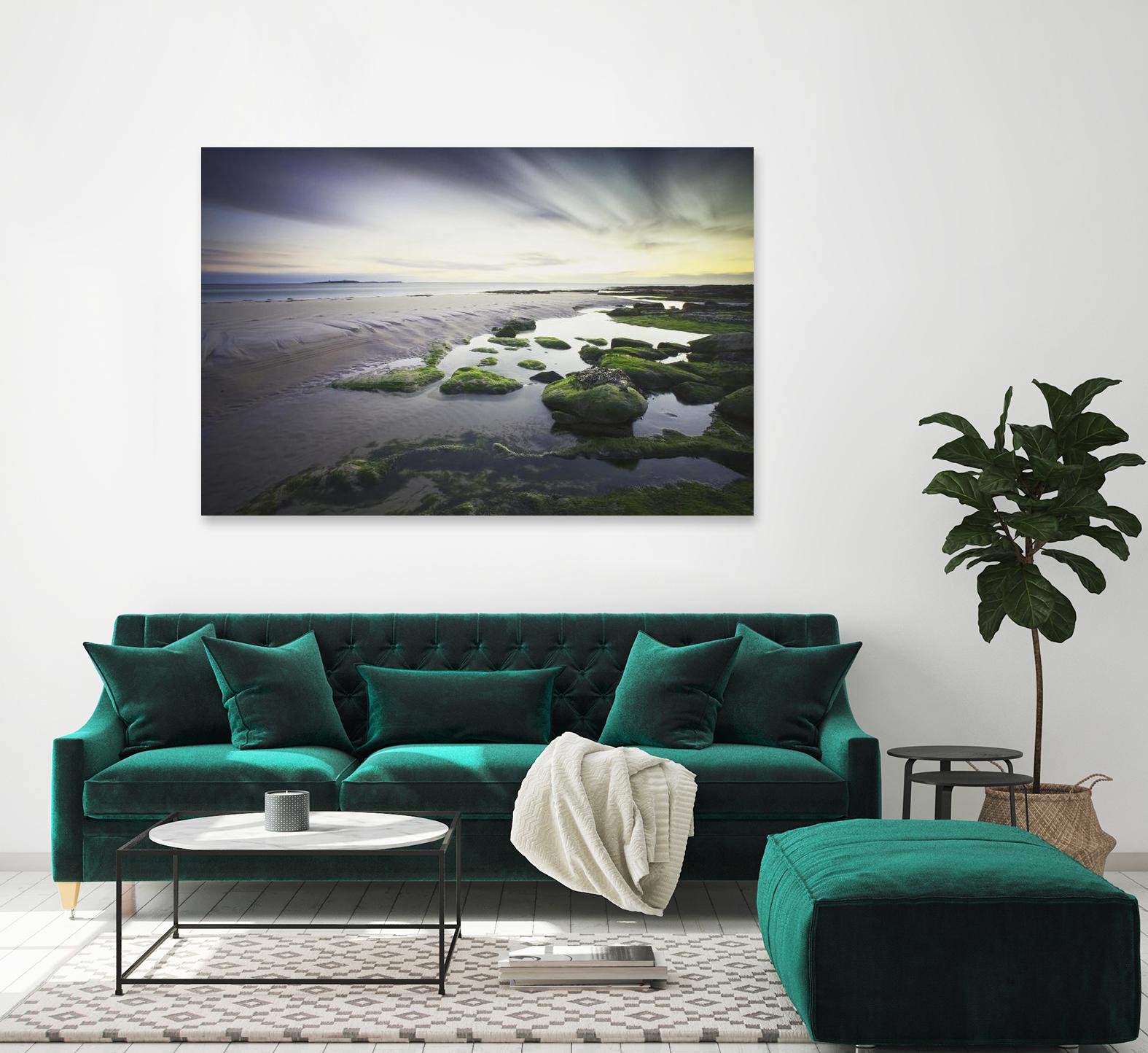 Cooper - Dawn over Seahouses Beach by 1X on GIANT ART - grey photo art