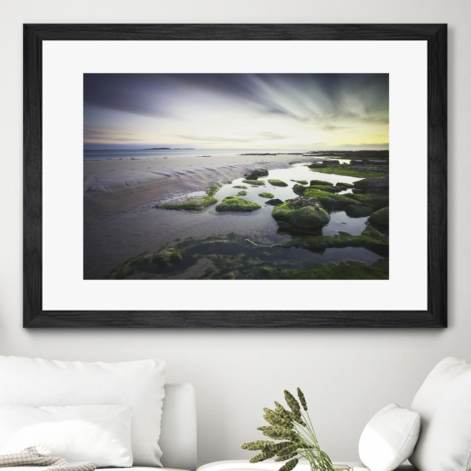 Cooper - Dawn over Seahouses Beach by 1X on GIANT ART - grey photo art