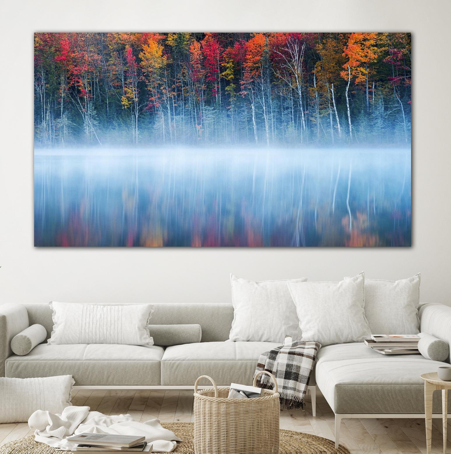 Fan - Morning Reflection by 1X on GIANT ART - blue photo art