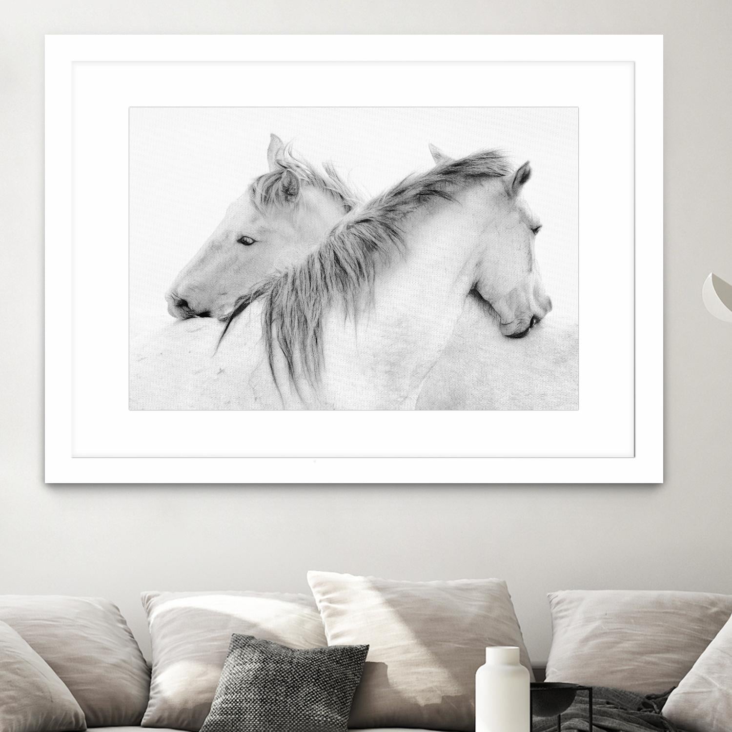 Stas - Horses by 1X on GIANT ART - white photo art