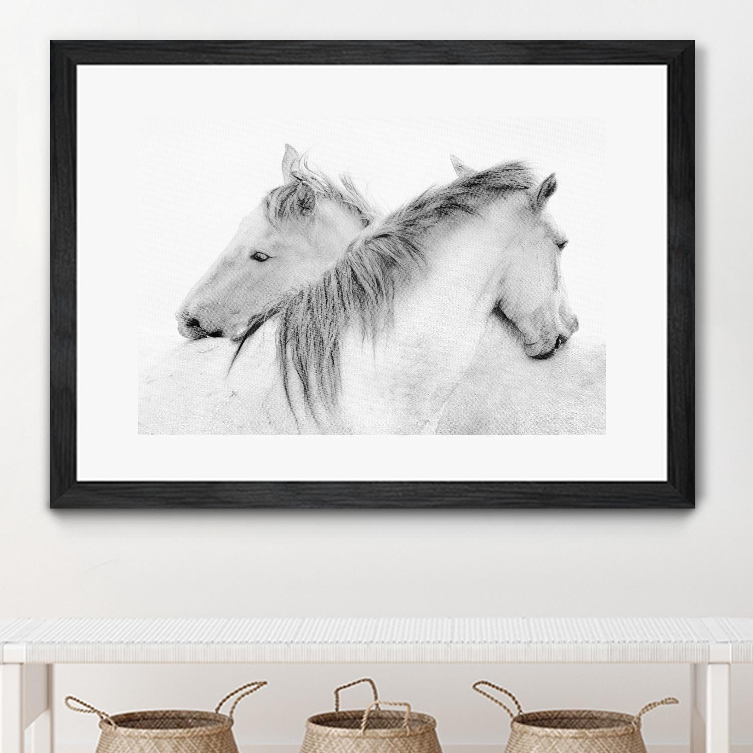 Stas - Horses by 1X on GIANT ART - white photo art