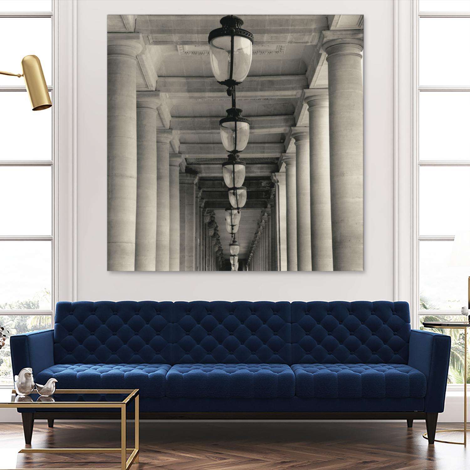 Corridor I by YK Studio on GIANT ART - black architectural perspective