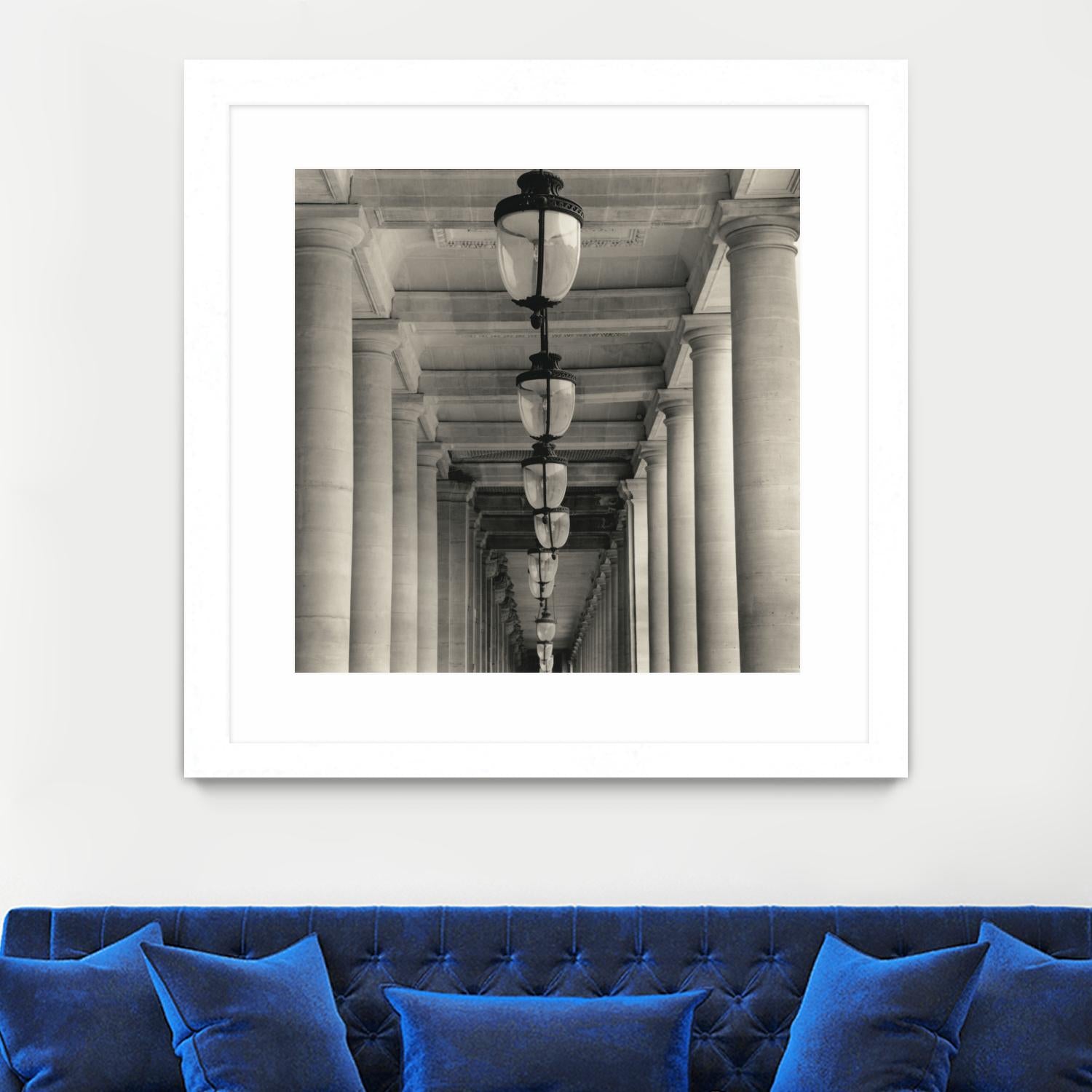 Corridor I by YK Studio on GIANT ART - black architectural perspective