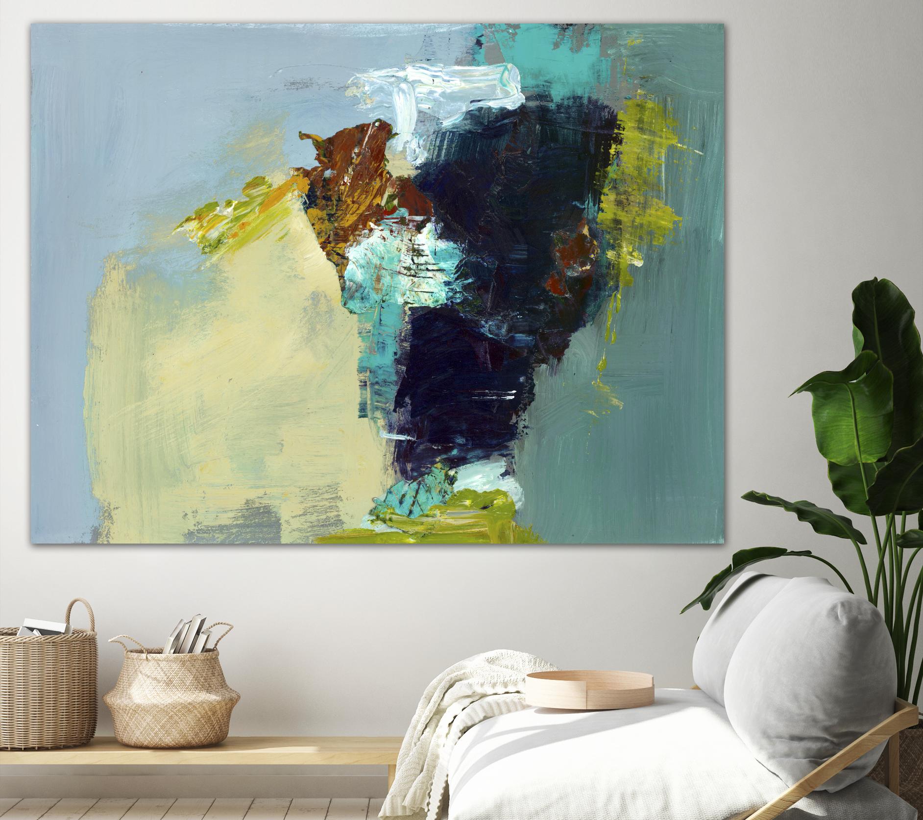Absence by Fiona Hoop on GIANT ART - yellow abstract