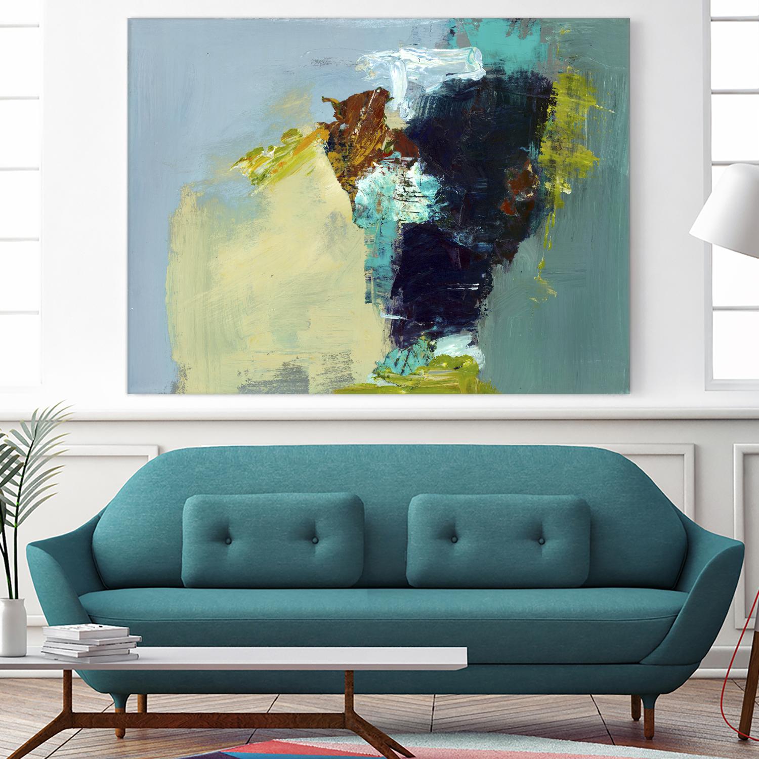 Absence by Fiona Hoop on GIANT ART - yellow abstract
