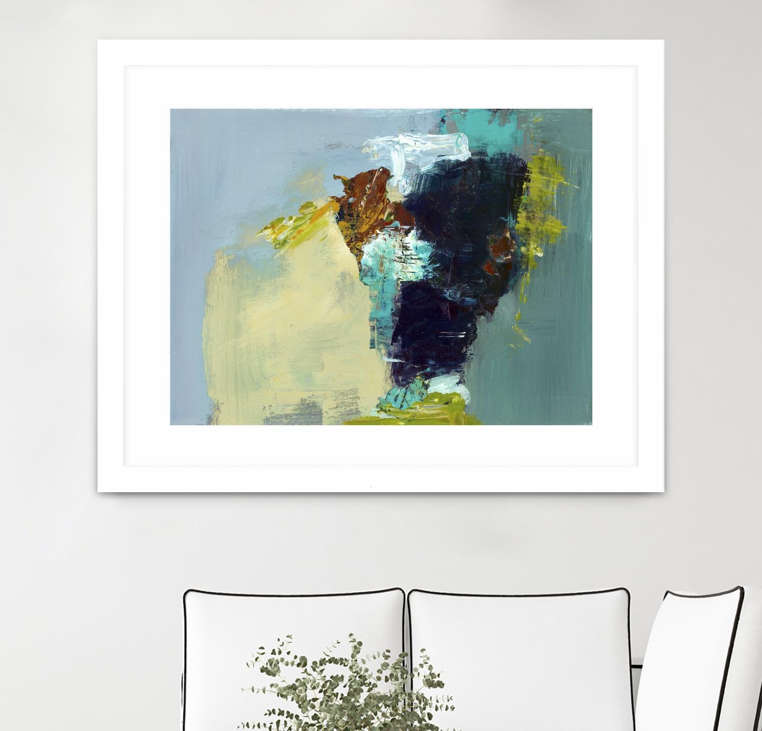 Absence by Fiona Hoop on GIANT ART - yellow abstract