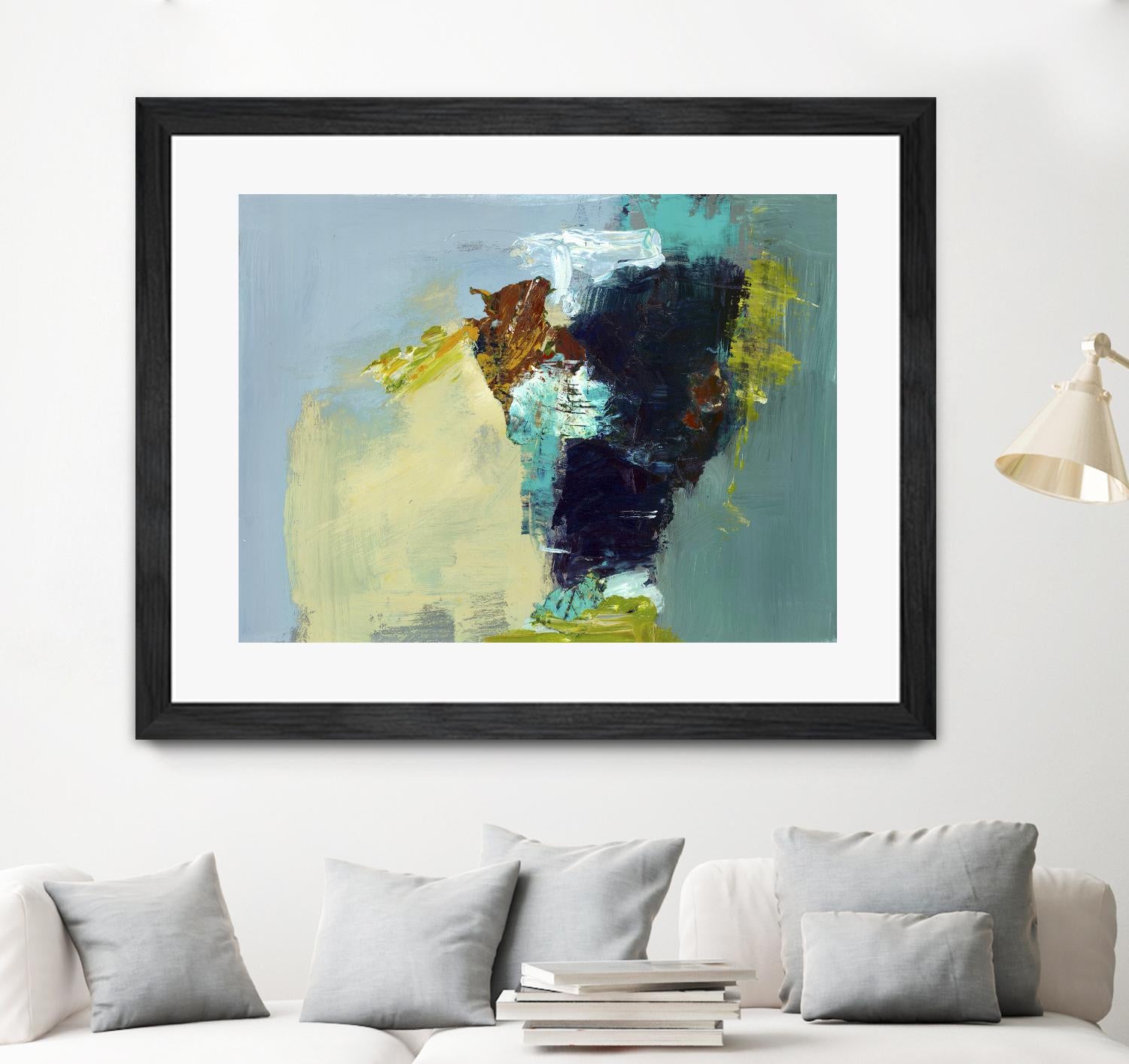 Absence by Fiona Hoop on GIANT ART - yellow abstract