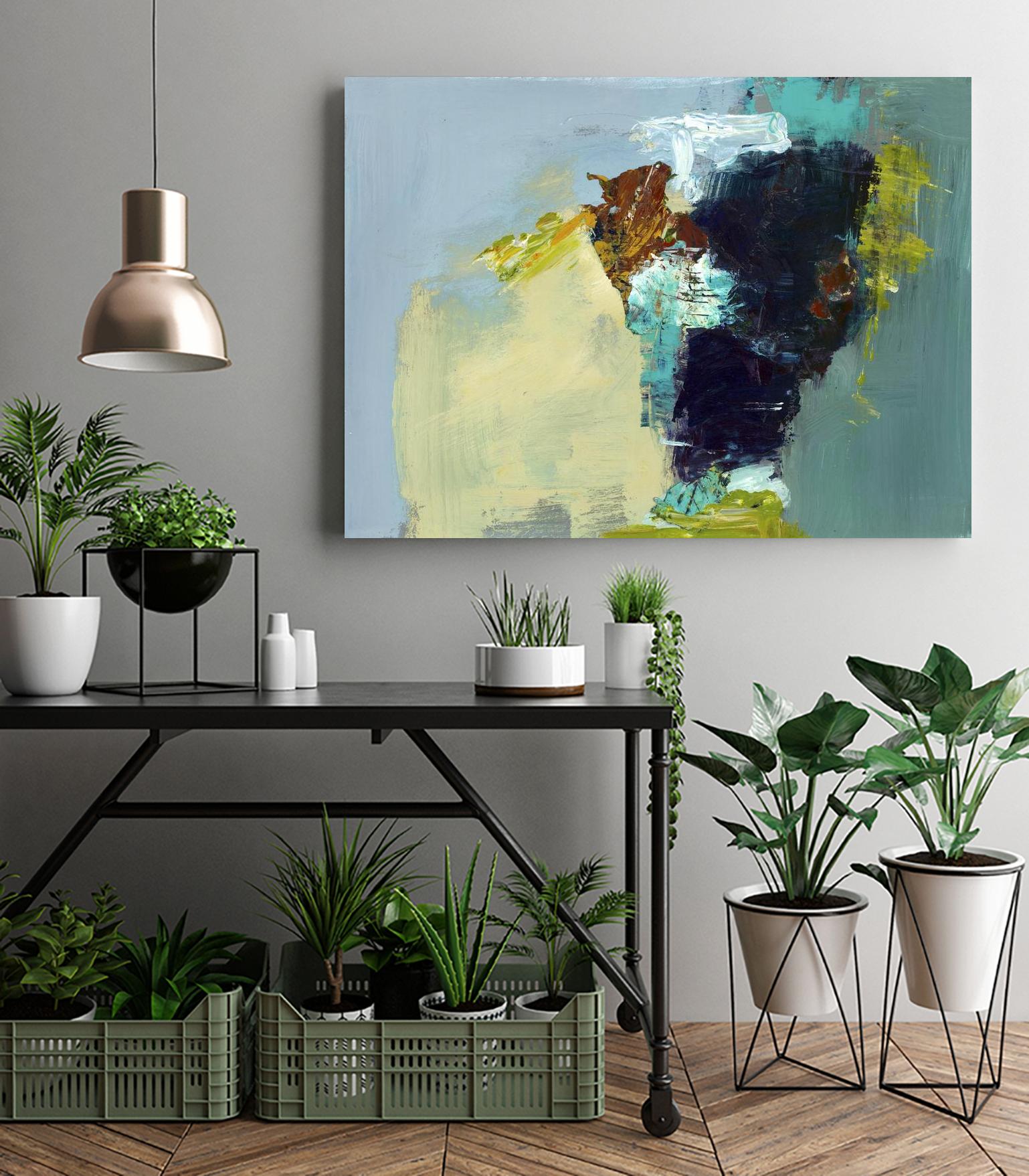 Absence by Fiona Hoop on GIANT ART - yellow abstract