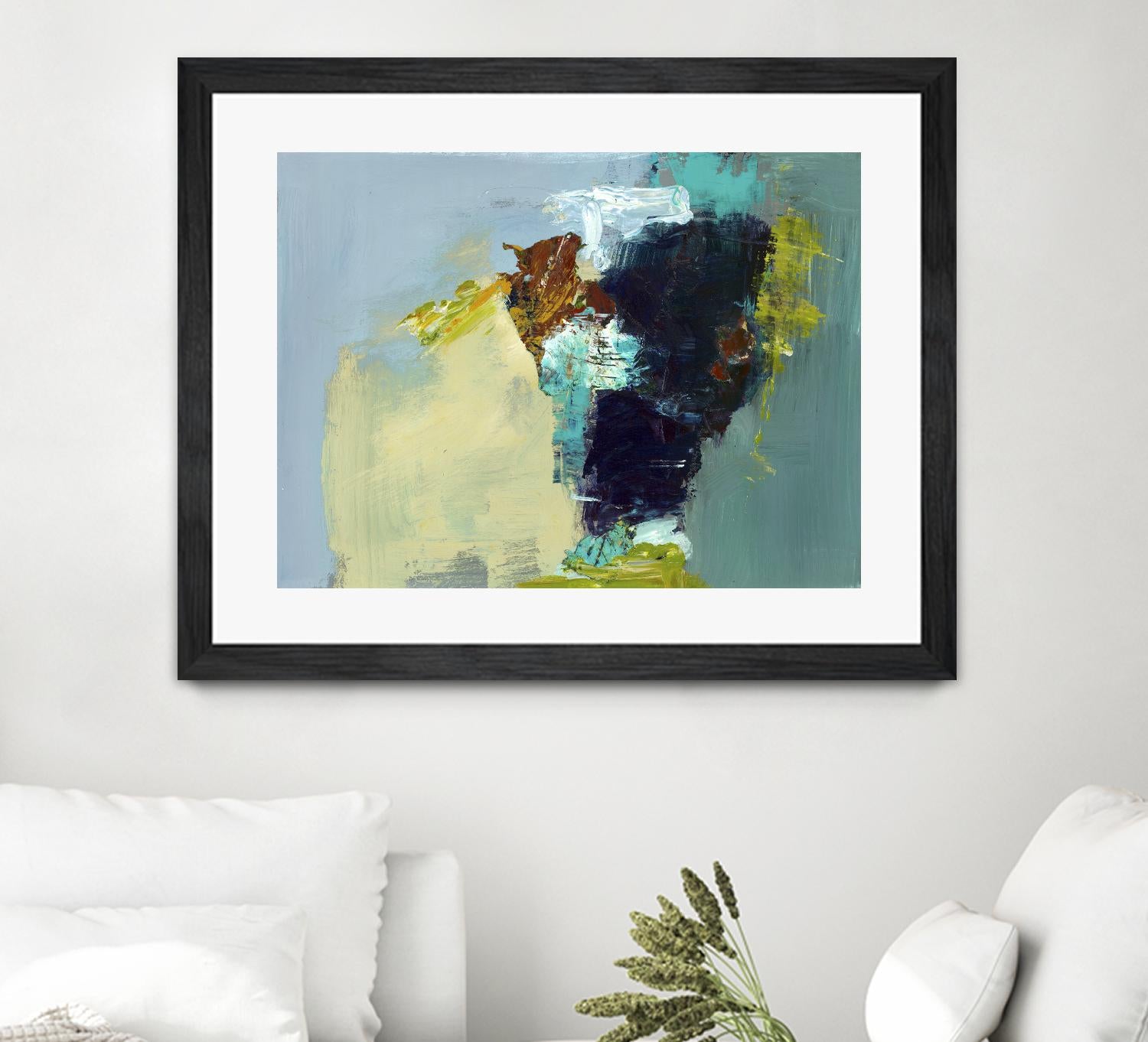 Absence by Fiona Hoop on GIANT ART - yellow abstract